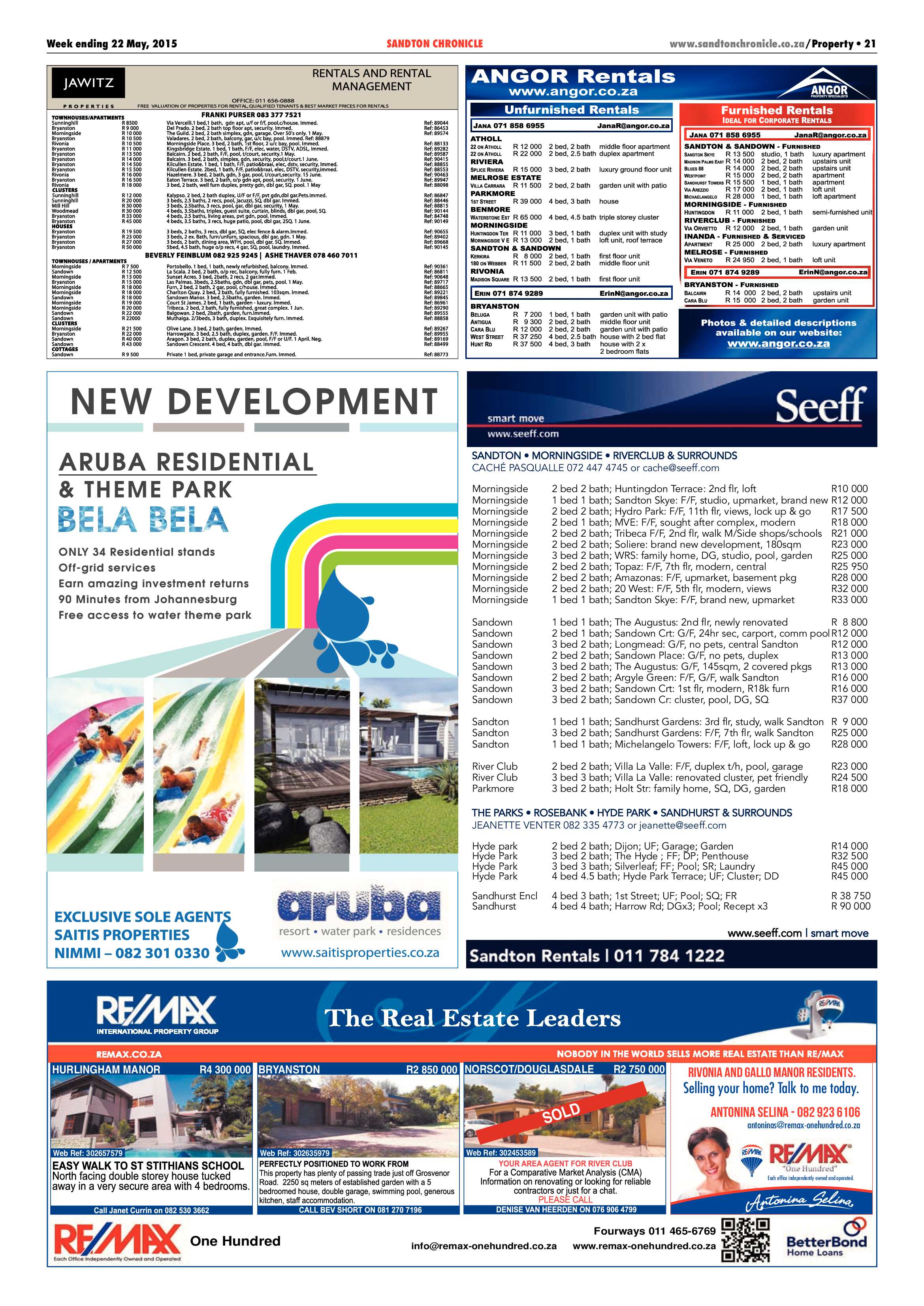 Sandton Chronicle 22 May 2015 page 33