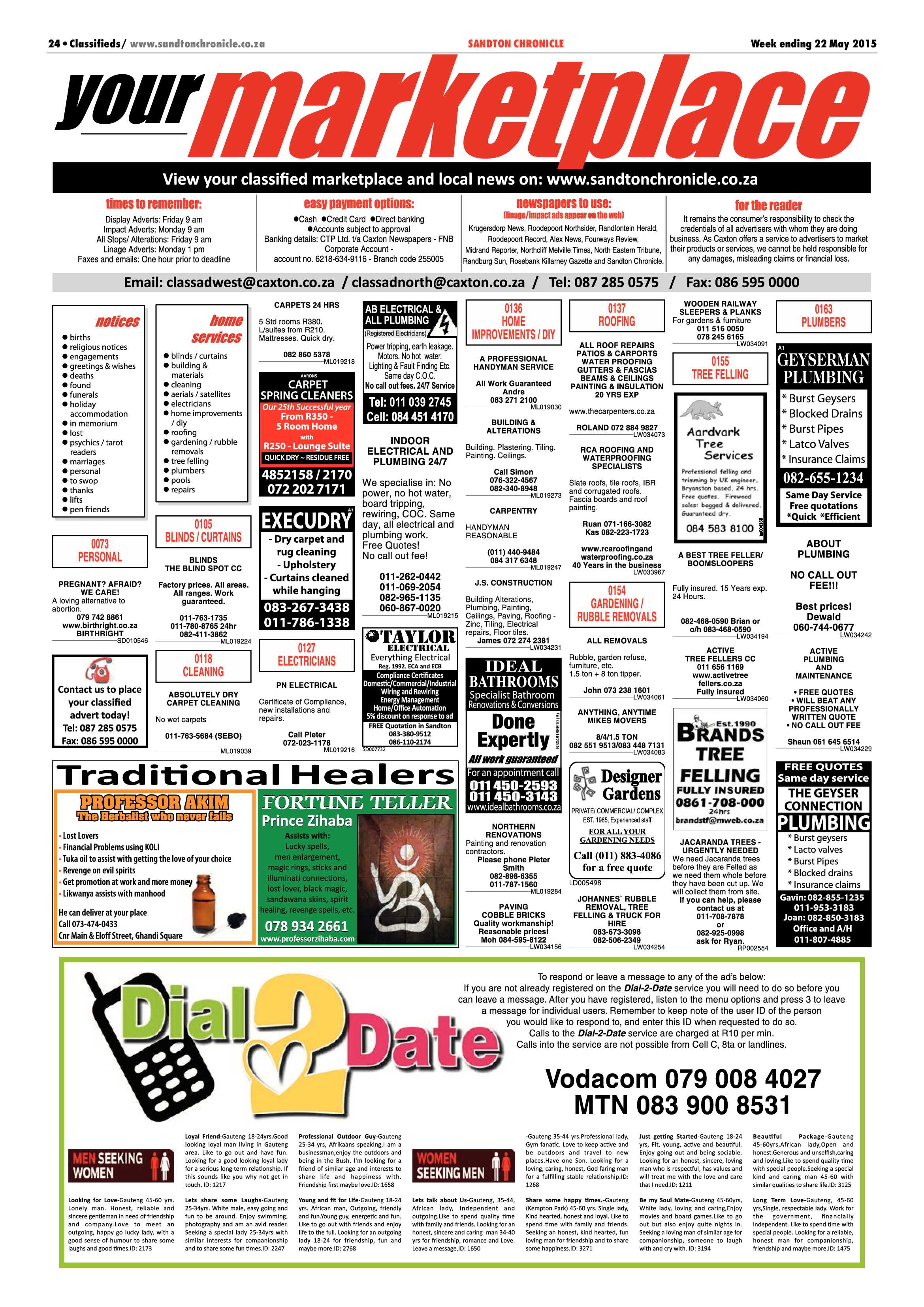 Sandton Chronicle 22 May 2015 page 36