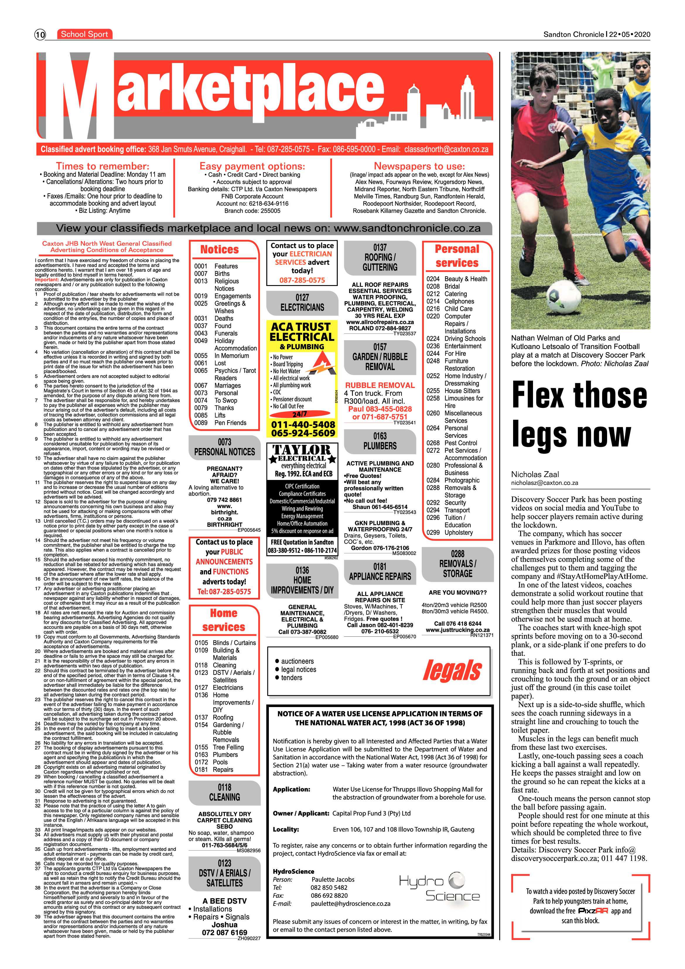 Sandton Chronicle 22 May 2020 page 10
