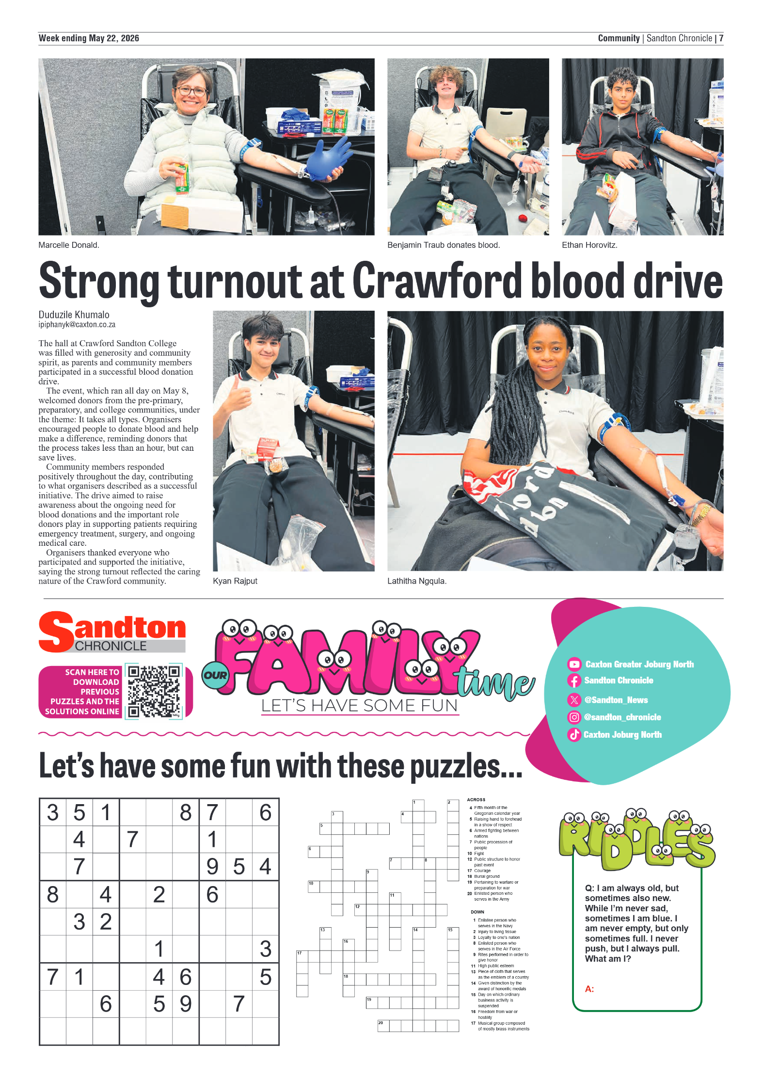 Sandton Chronicle 22 May 2026 page 7