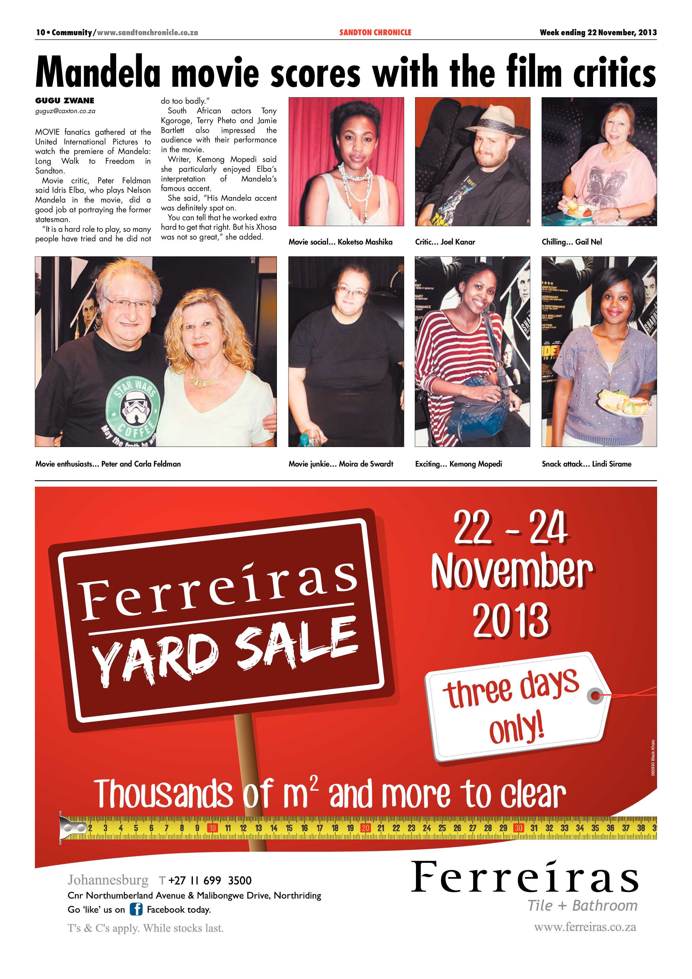 Sandton Chronicle 22 November 2013 page 10