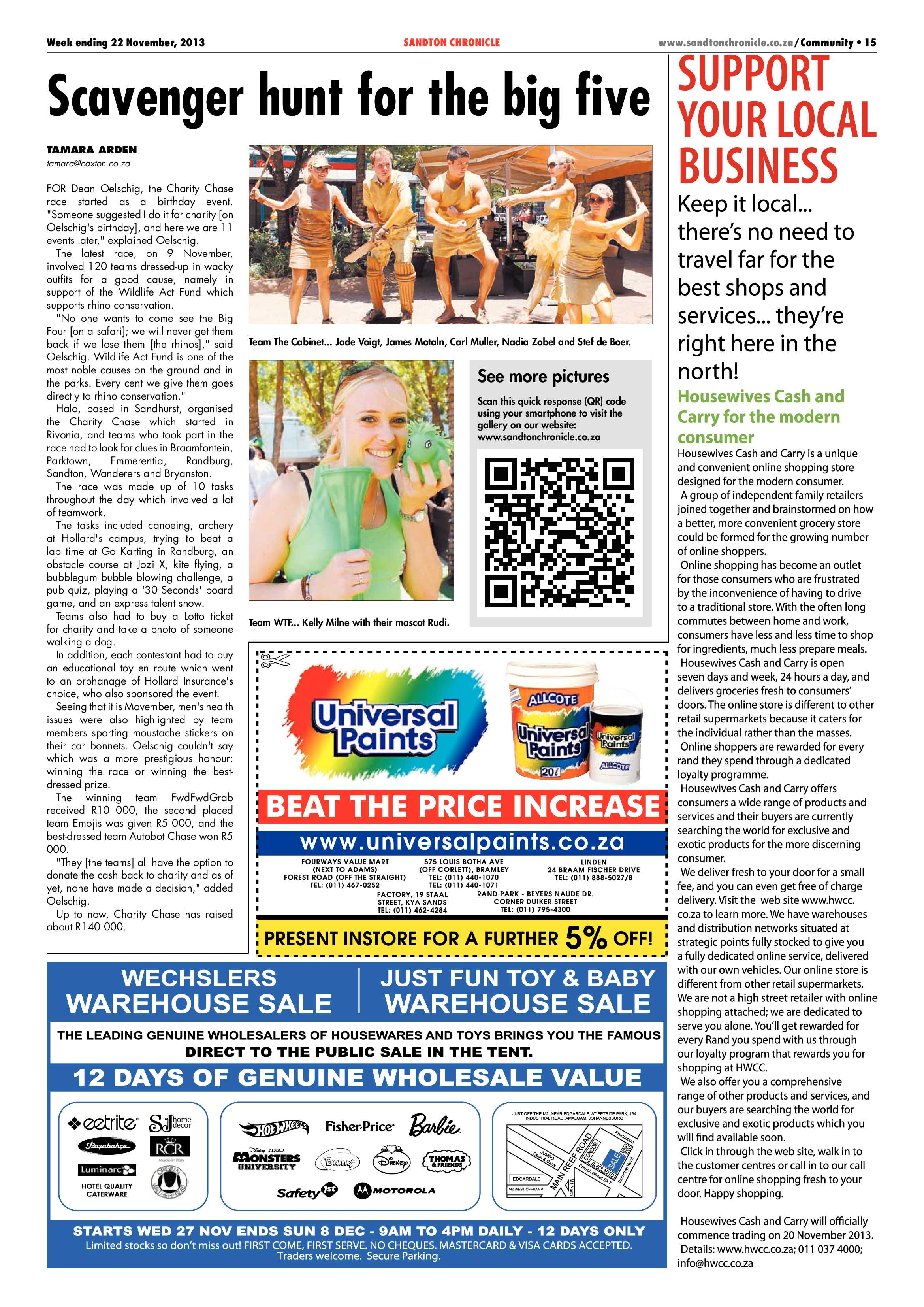 Sandton Chronicle 22 November 2013 page 15