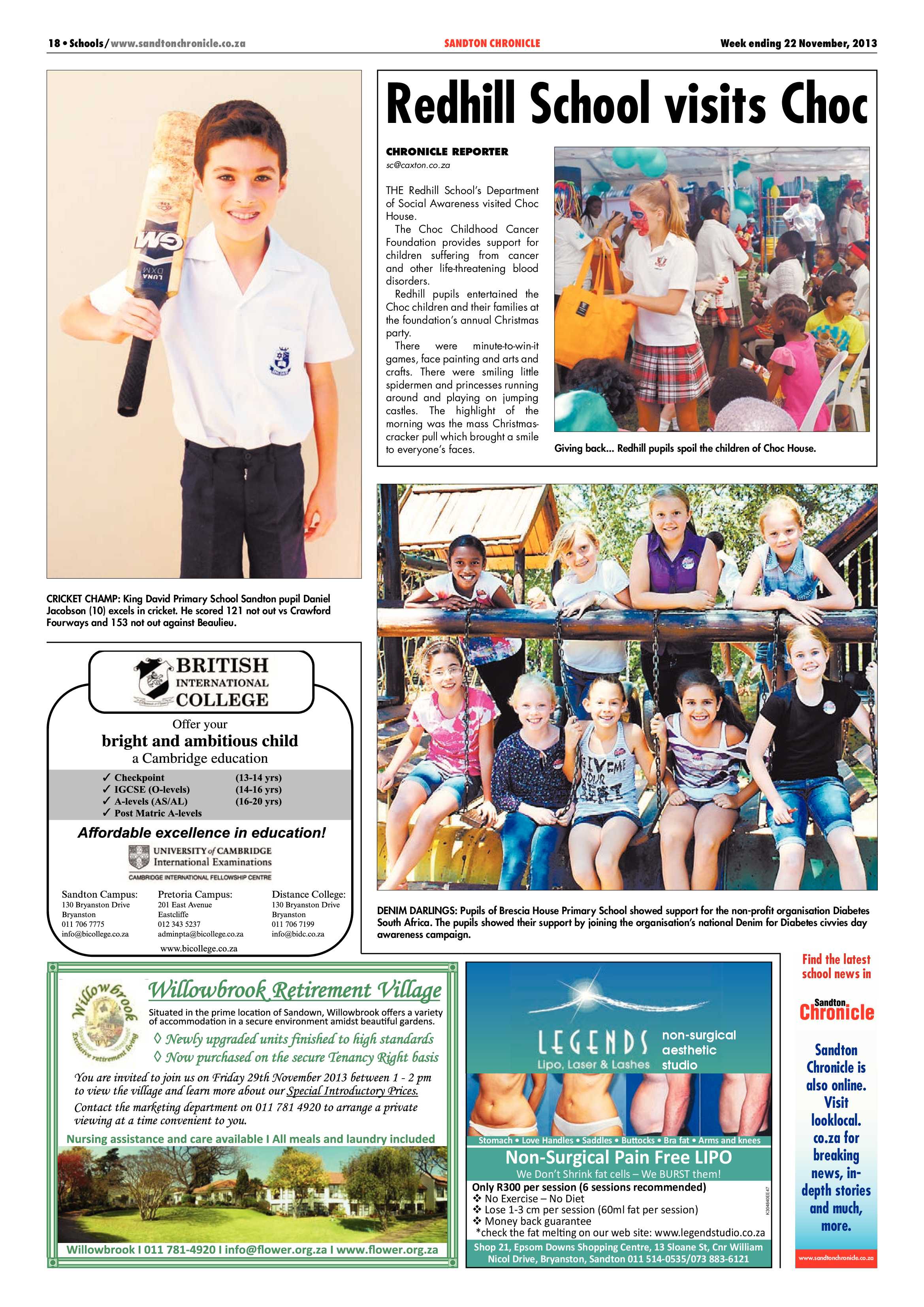 Sandton Chronicle 22 November 2013 page 42
