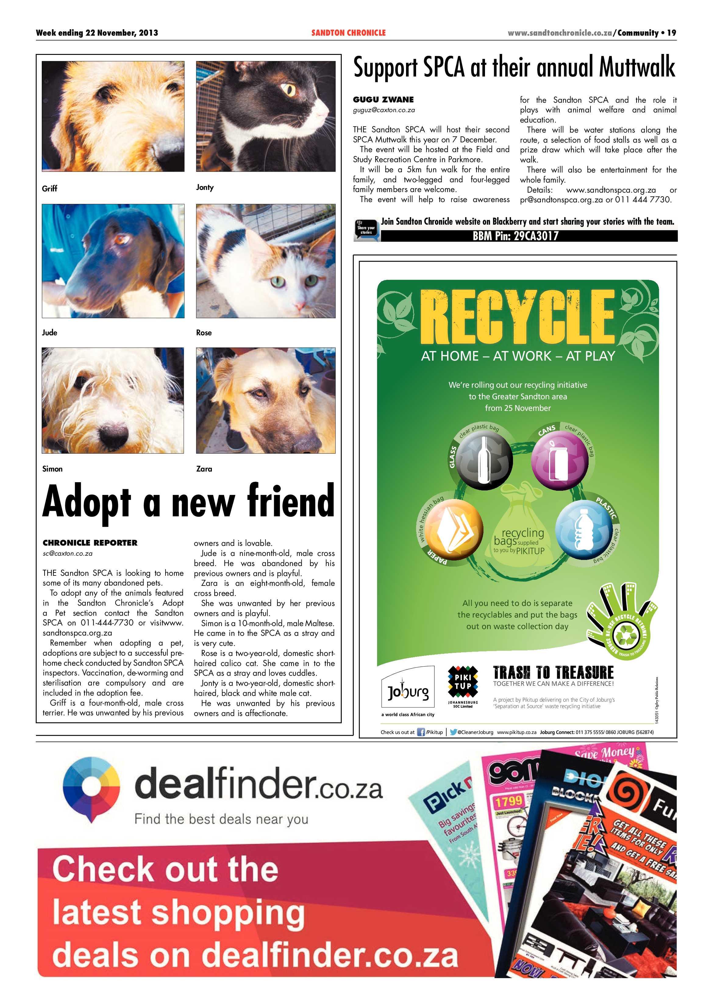 Sandton Chronicle 22 November 2013 page 43