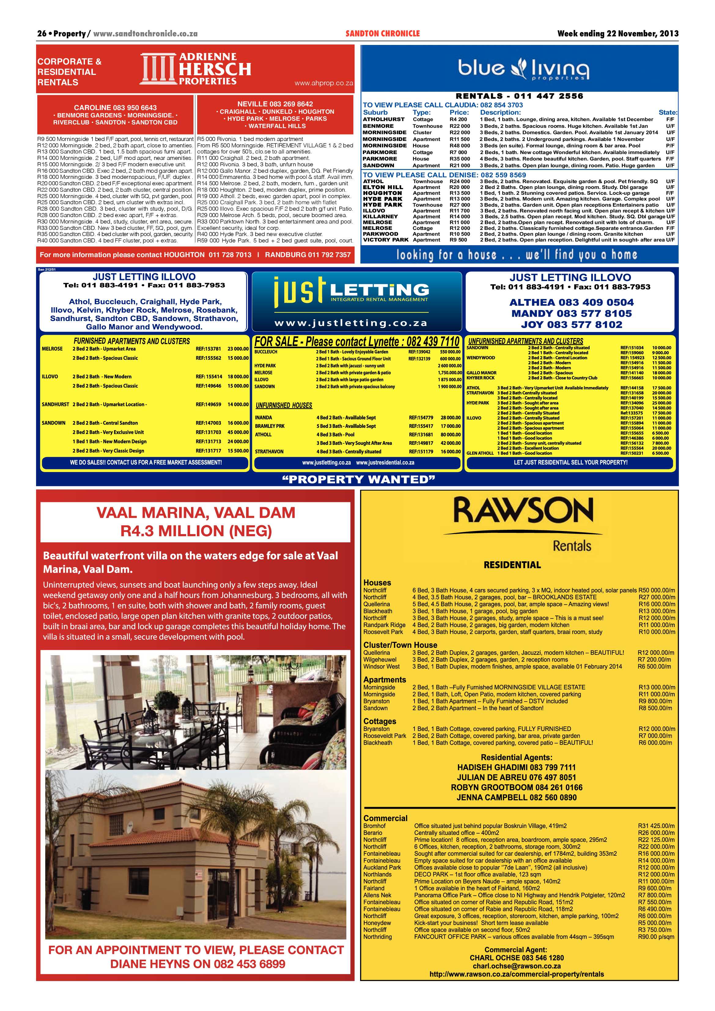 Sandton Chronicle 22 November 2013 page 50