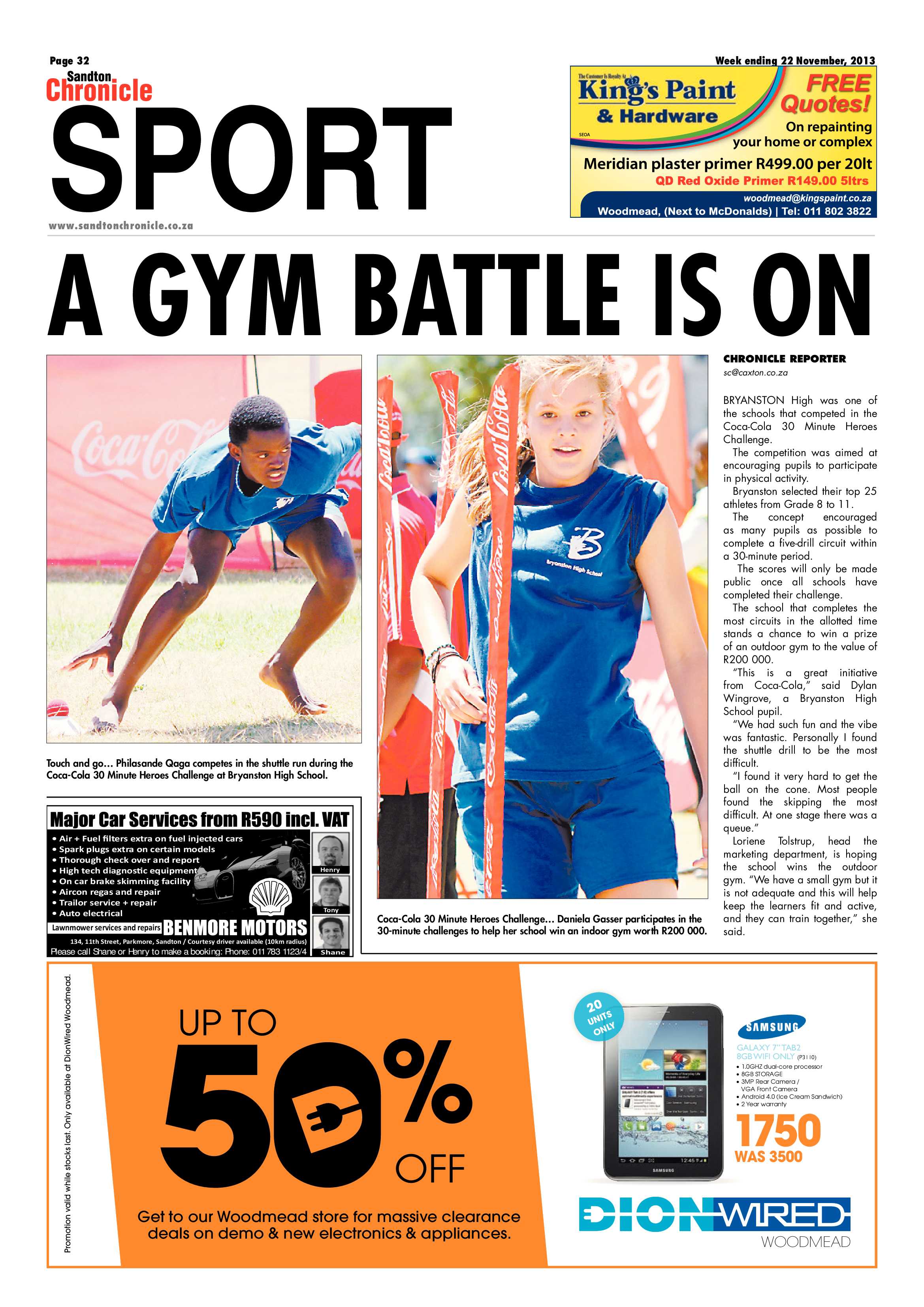 Sandton Chronicle 22 November 2013 page 56