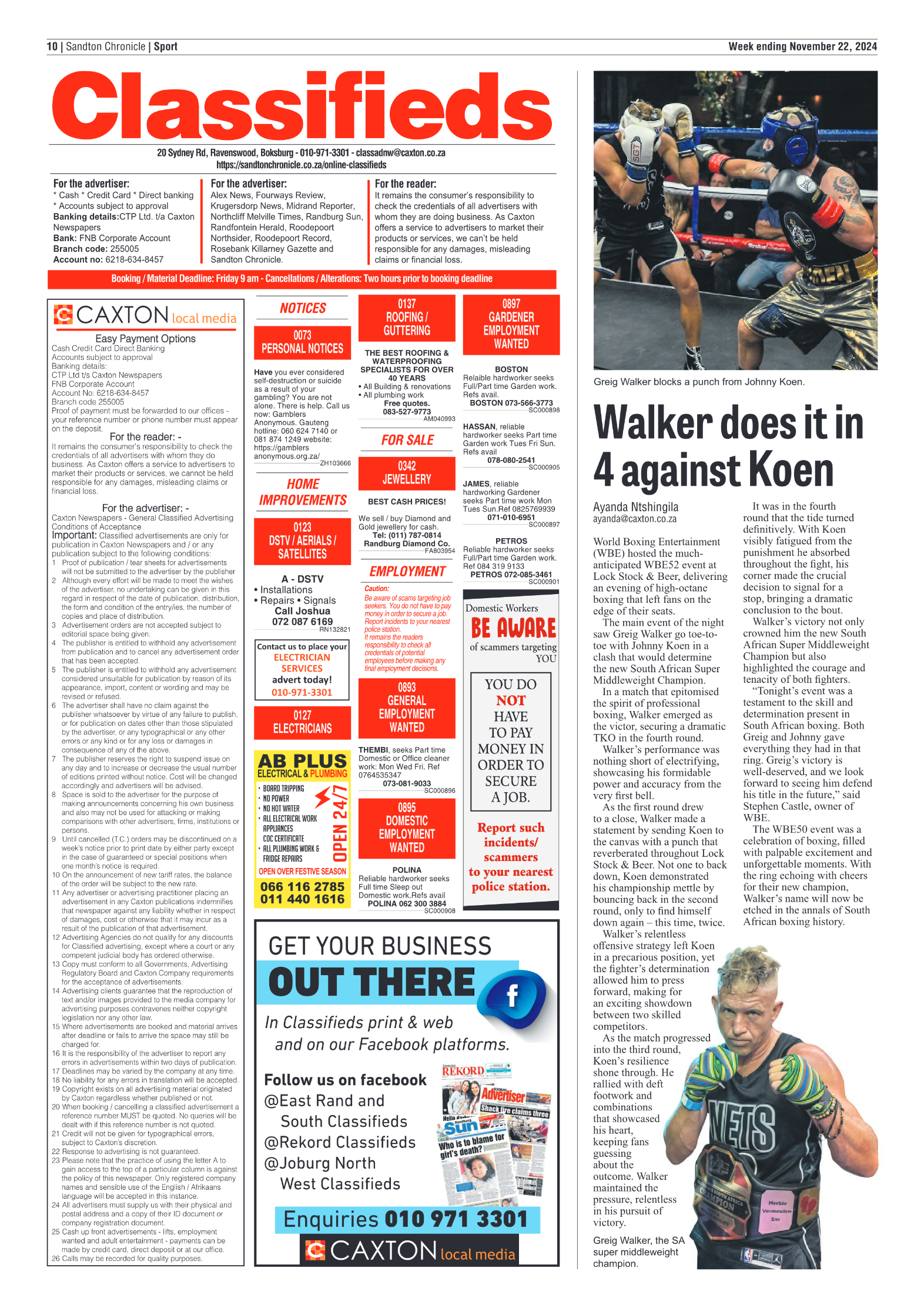 Sandton Chronicle 22 November 2024 page 10