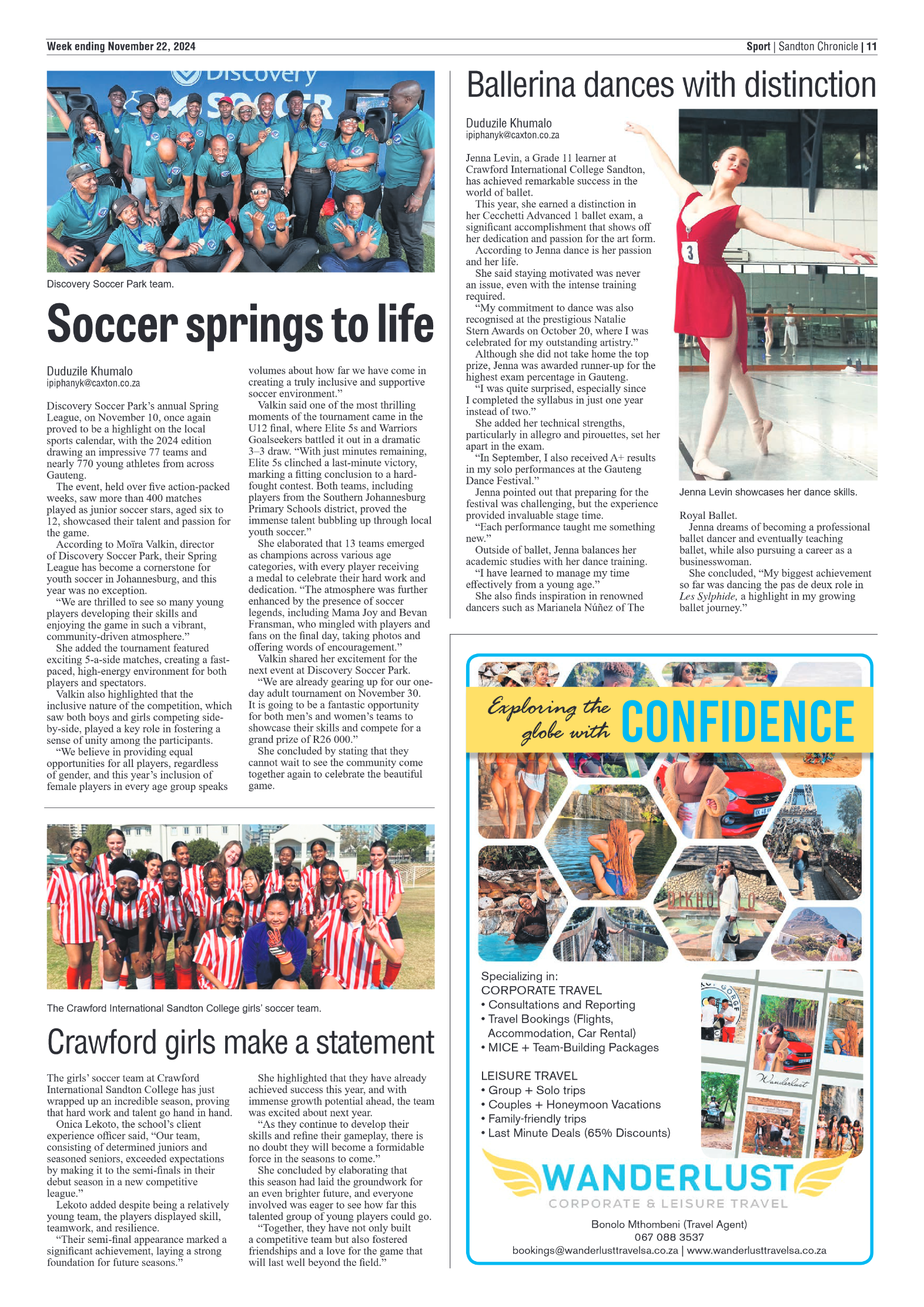 Sandton Chronicle 22 November 2024 page 11