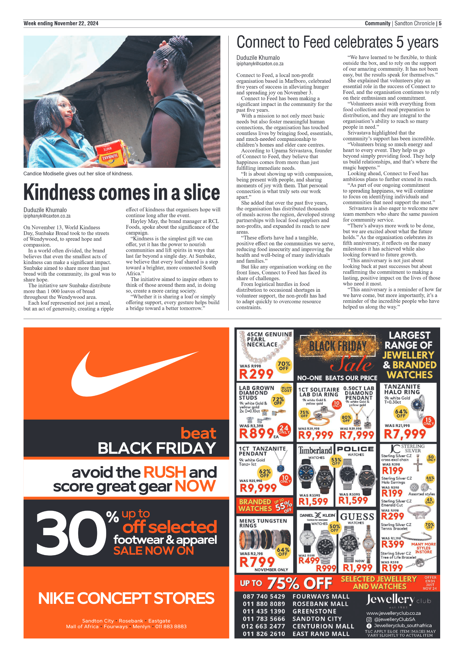 Sandton Chronicle 22 November 2024 page 5