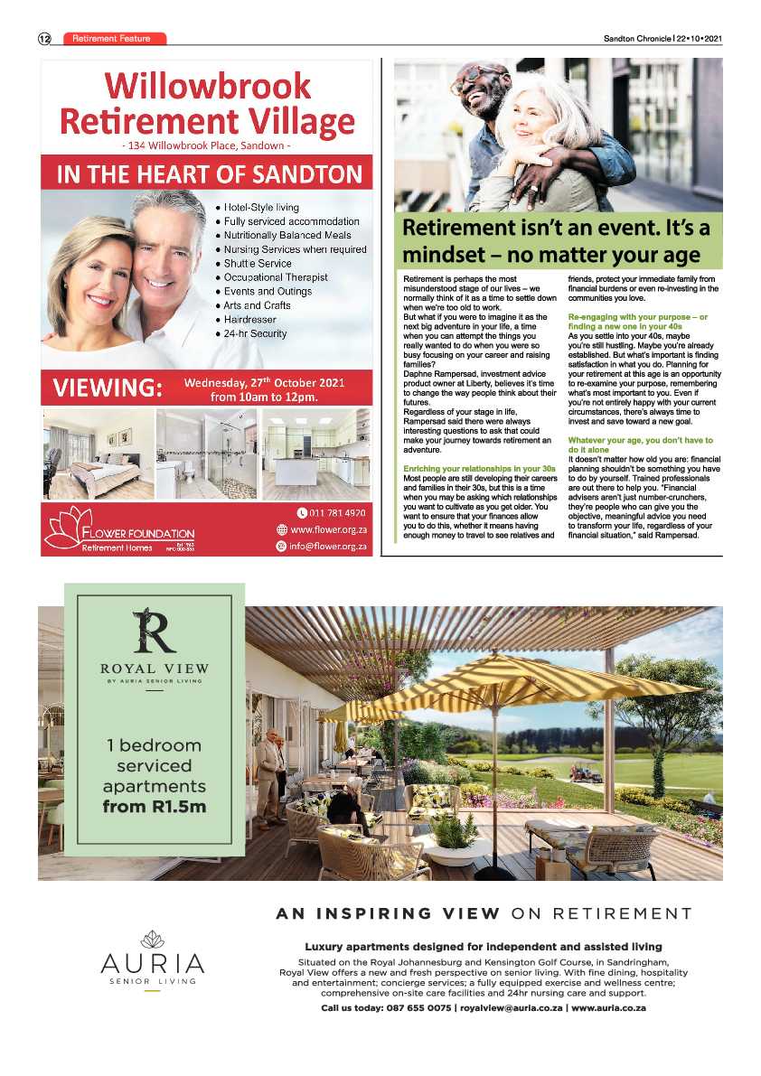 Sandton Chronicle 22 October 2021 page 12