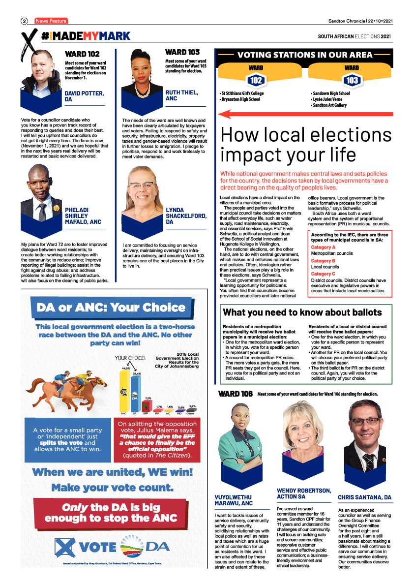 Sandton Chronicle 22 October 2021 page 2