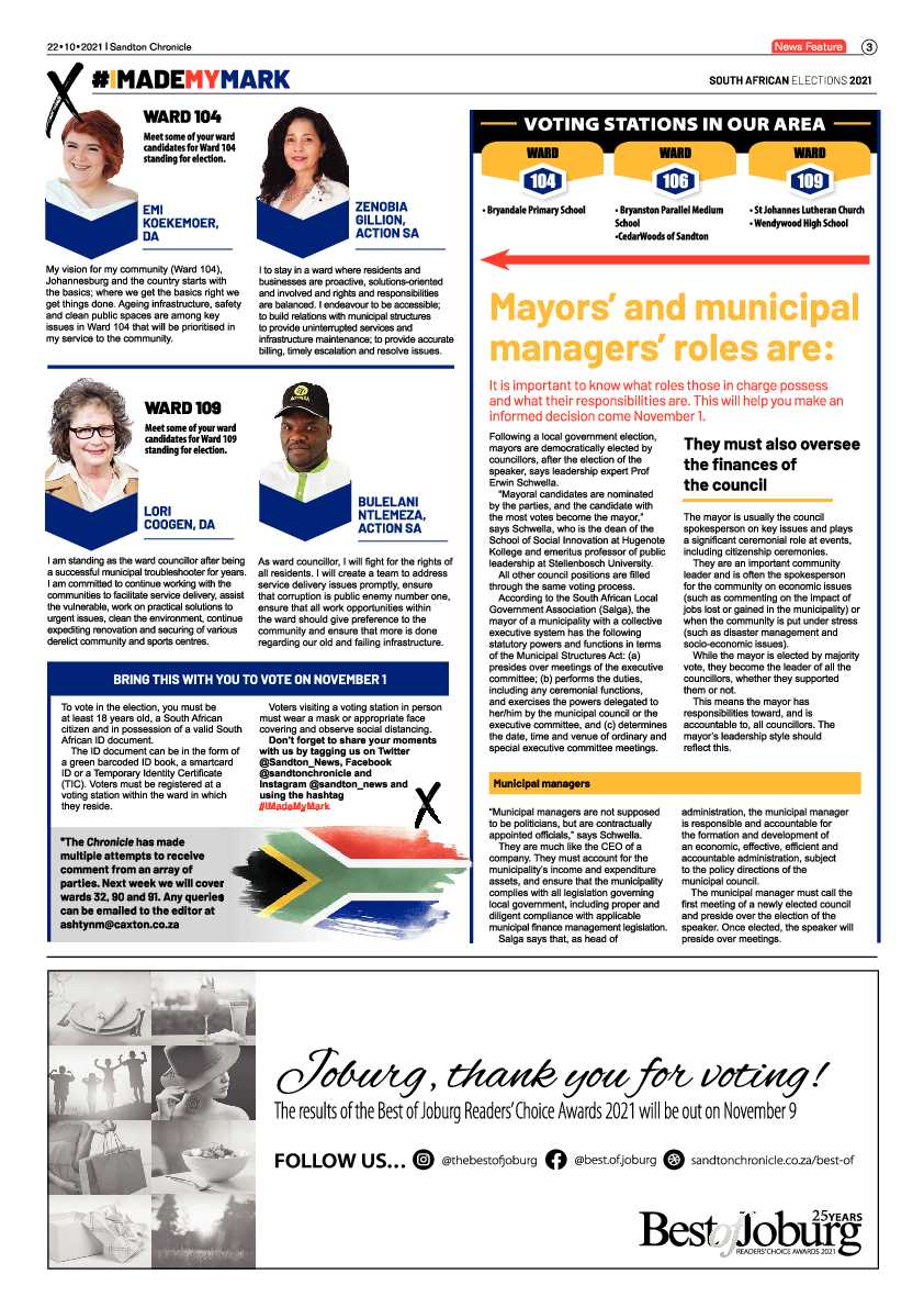 Sandton Chronicle 22 October 2021 page 3
