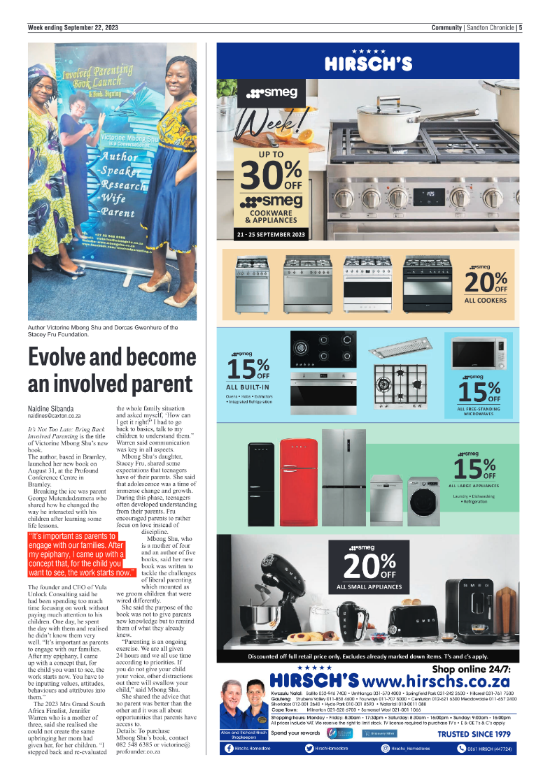 Sandton Chronicle 22 Sept 2023 page 5