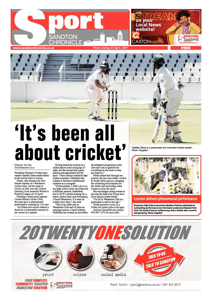 Sandton Chronicle 23 April 2021 page 12