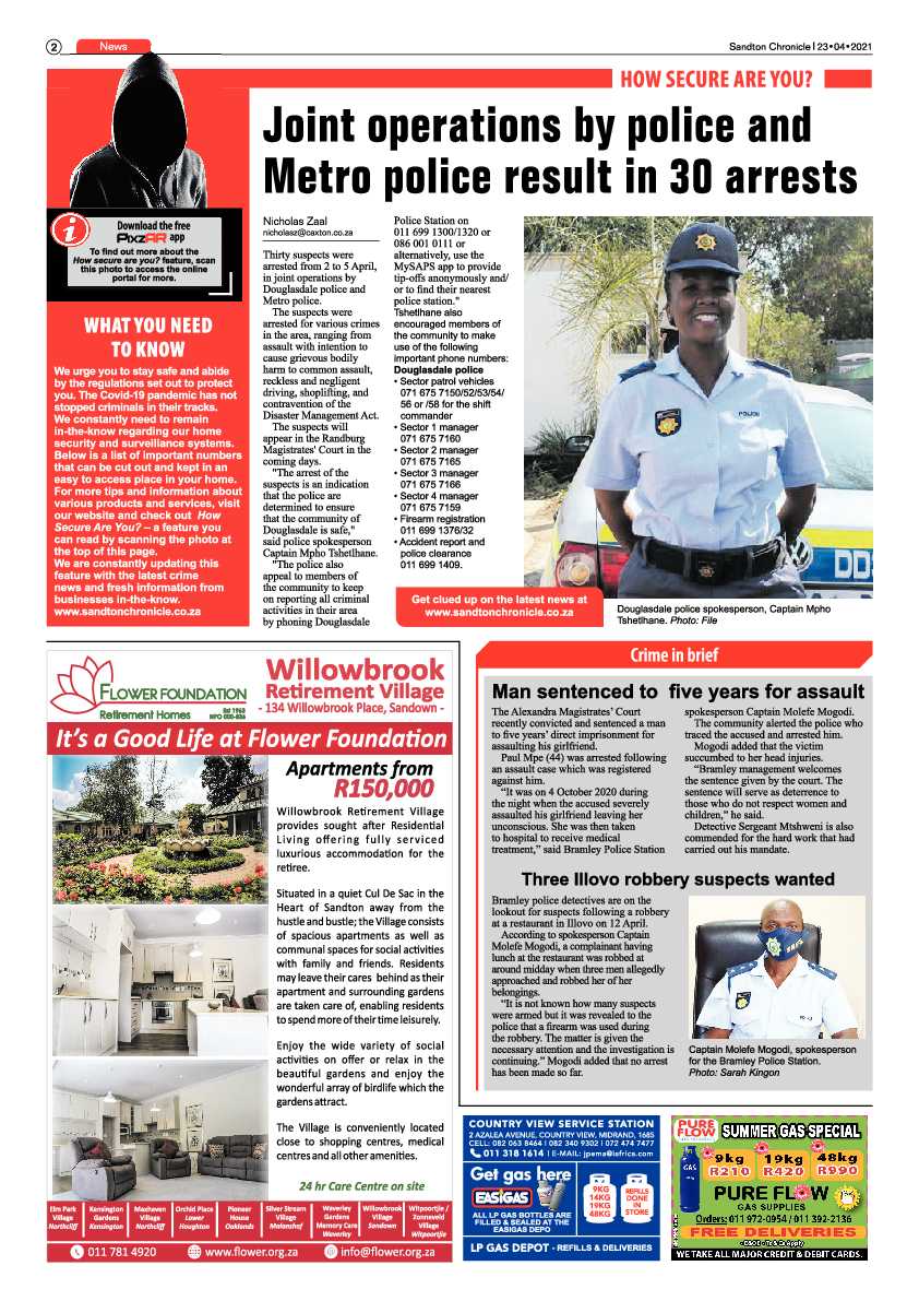 Sandton Chronicle 23 April 2021 page 2