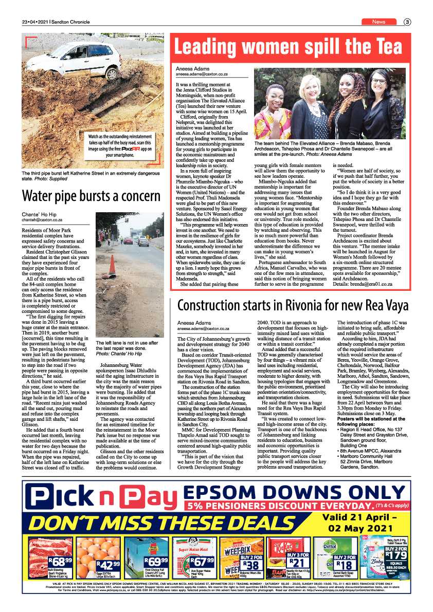 Sandton Chronicle 23 April 2021 page 3