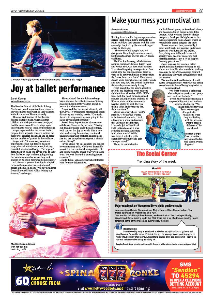 Sandton Chronicle 23 April 2021 page 9