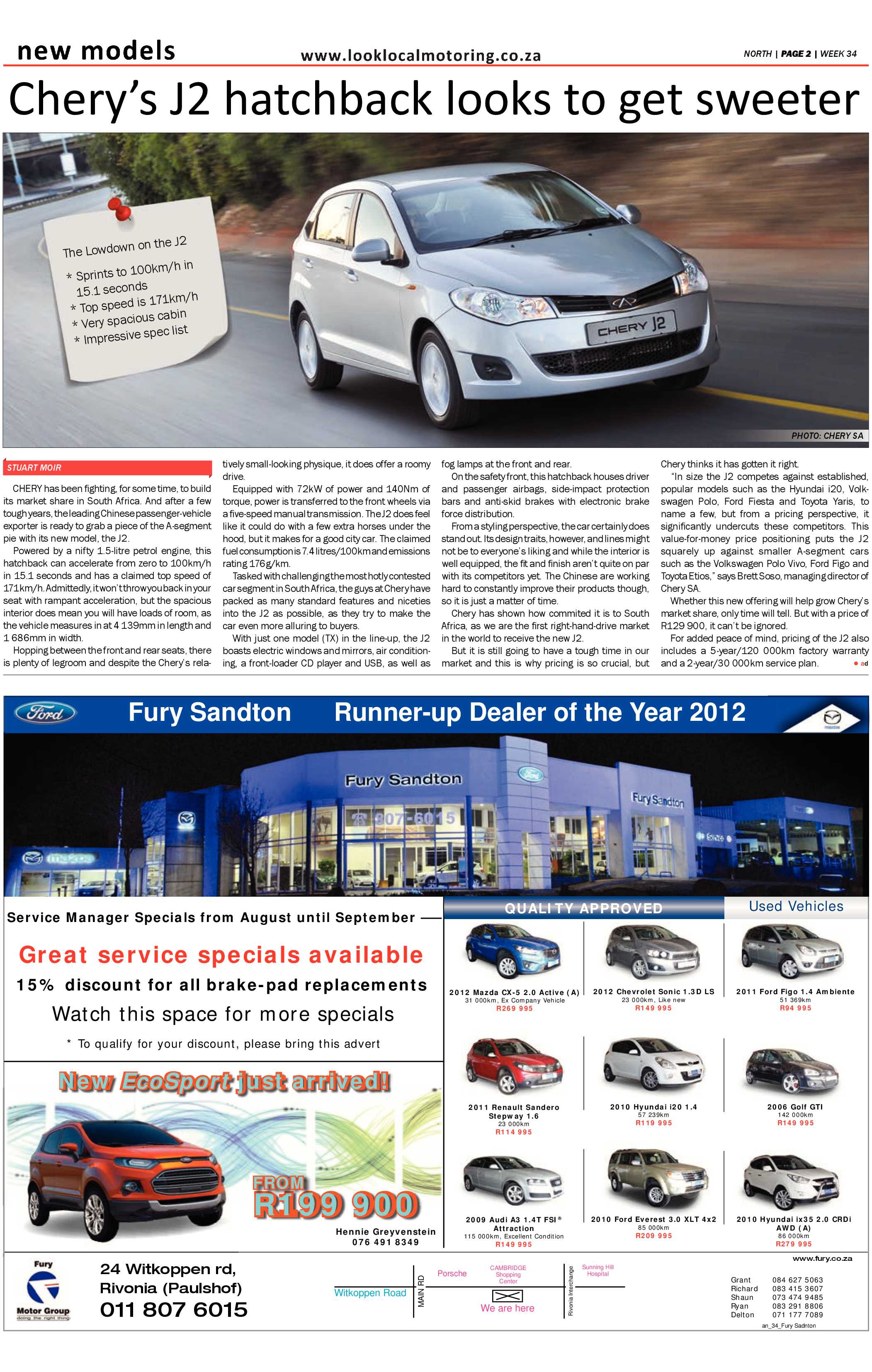 Sandton Chronicle 23 August 2013 page 22