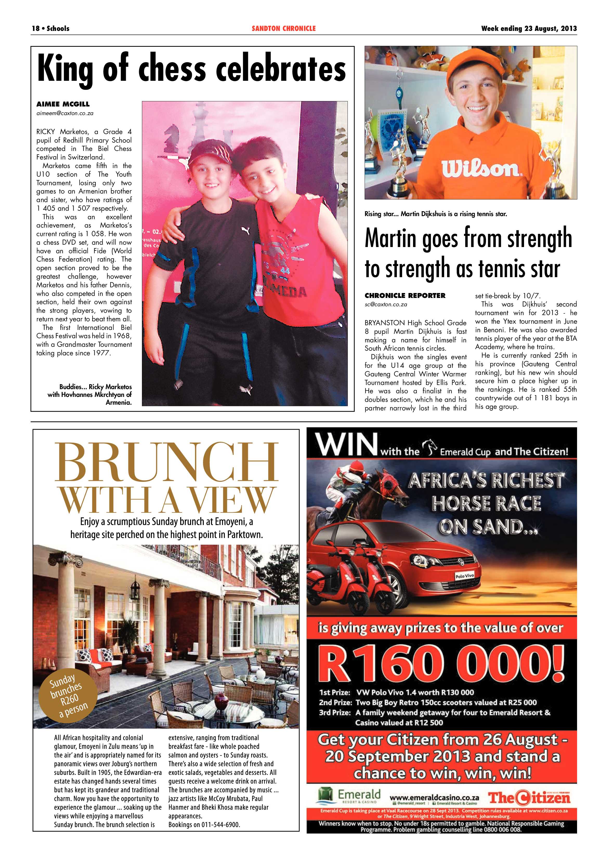 Sandton Chronicle 23 August 2013 page 42