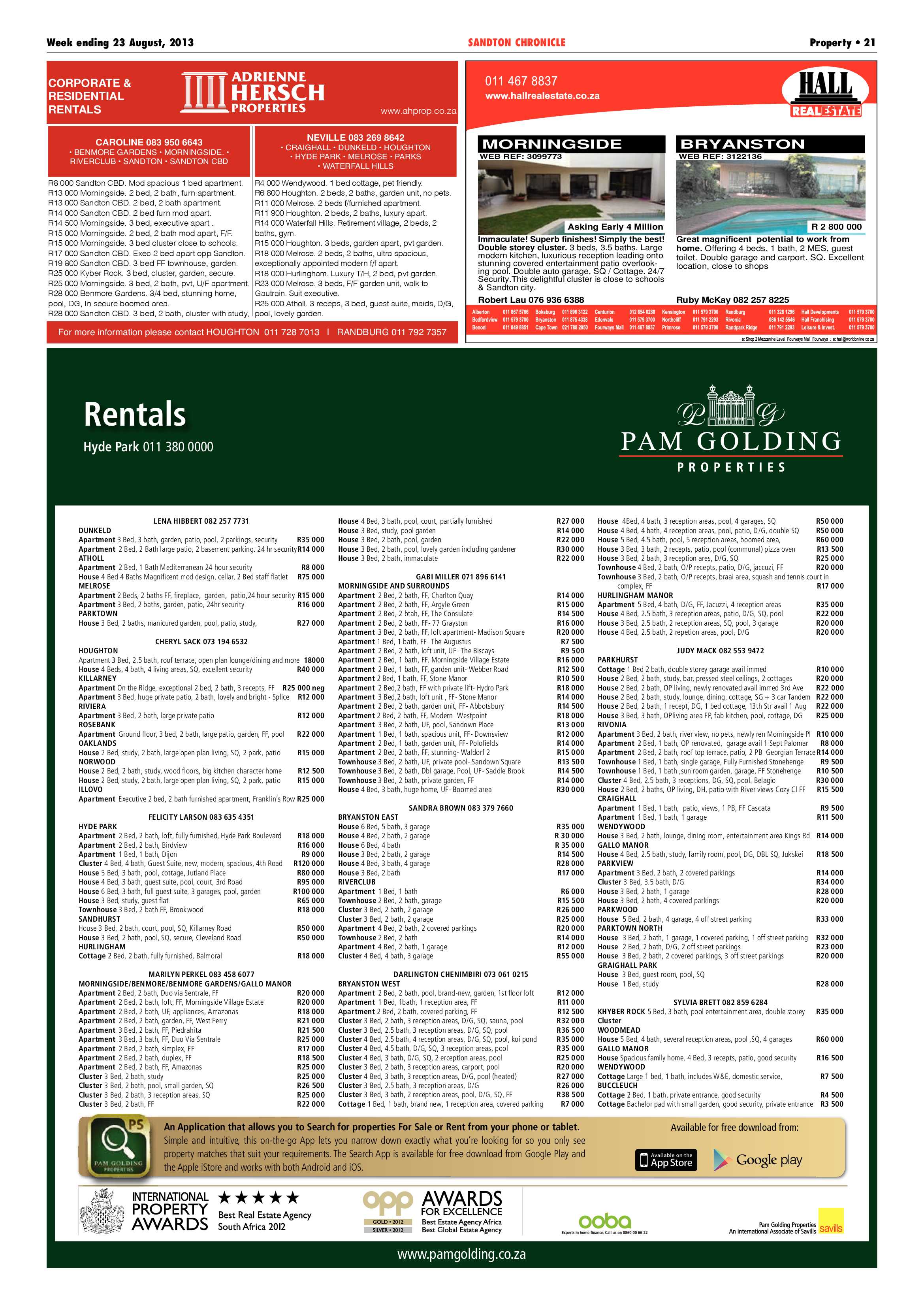 Sandton Chronicle 23 August 2013 page 45