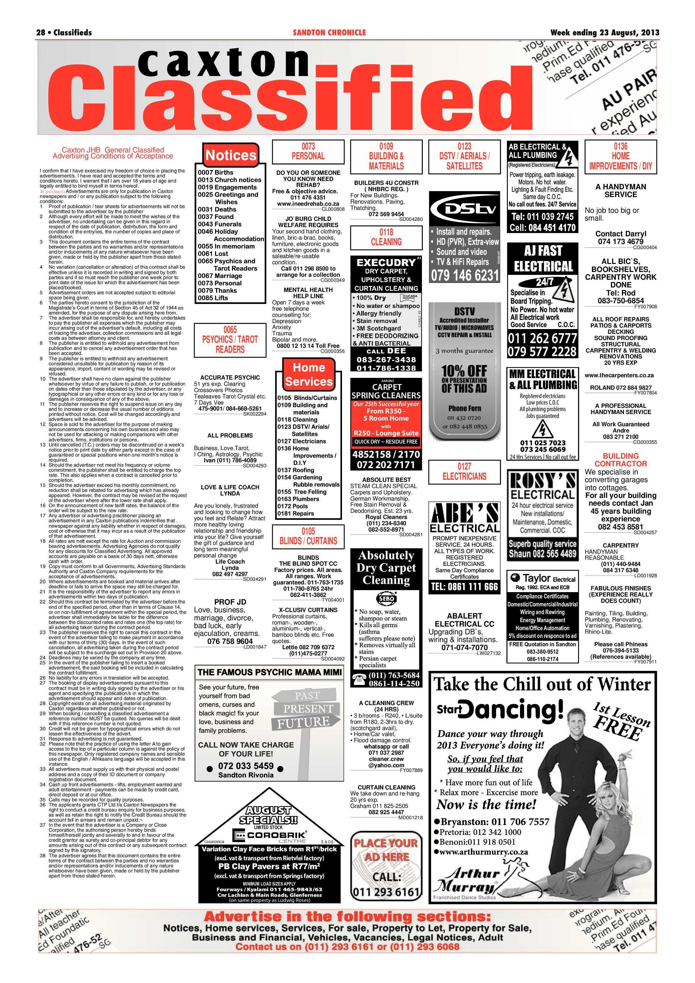 Sandton Chronicle 23 August 2013 page 52