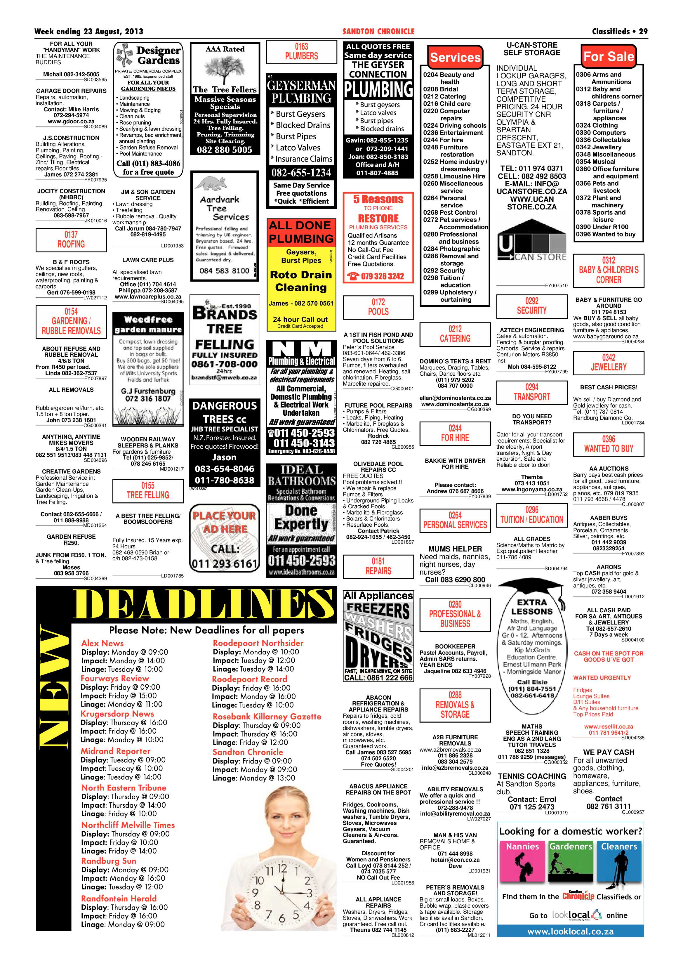 Sandton Chronicle 23 August 2013 page 53