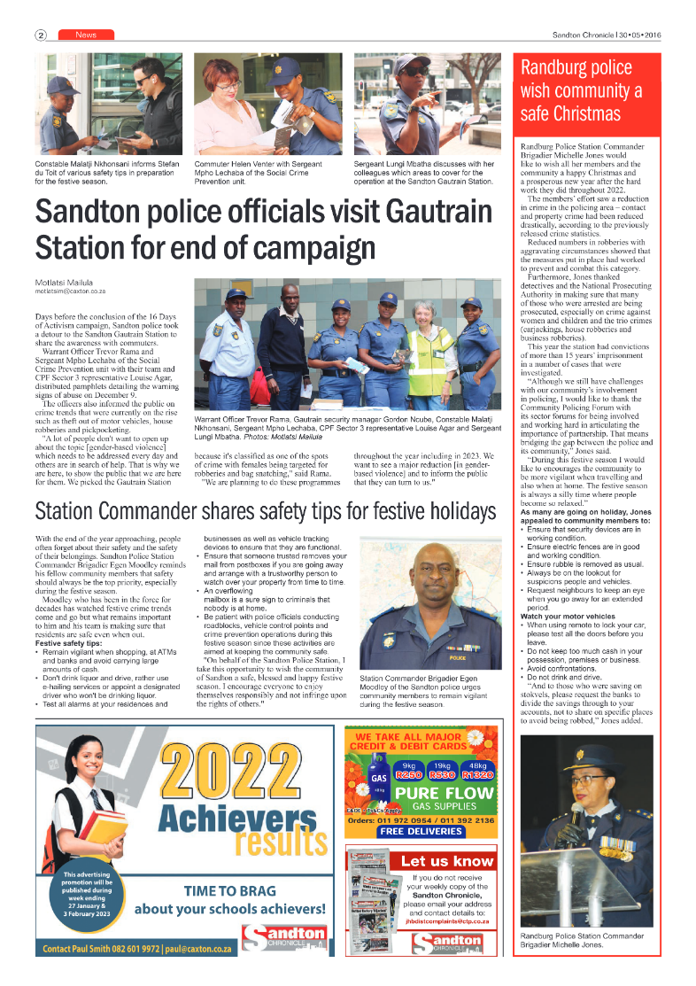 Sandton Chronicle 23 Dec 2022 page 2