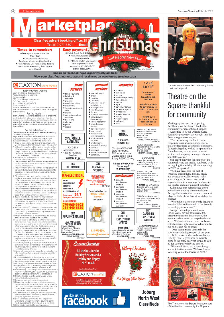 Sandton Chronicle 23 Dec 2022 page 6
