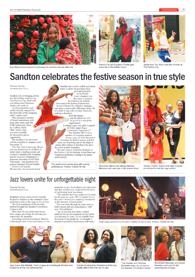 Sandton Chronicle 23 Dec 2022 page 7
