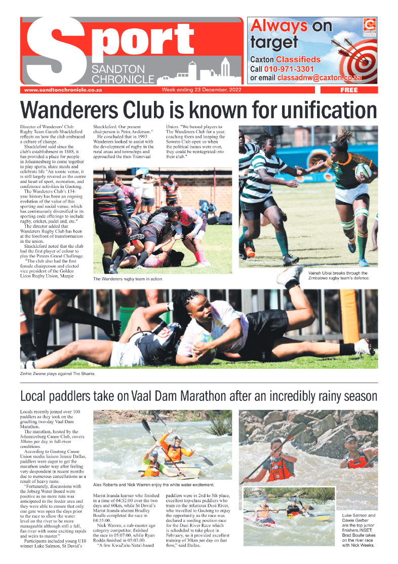 Sandton Chronicle 23 Dec 2022 page 8