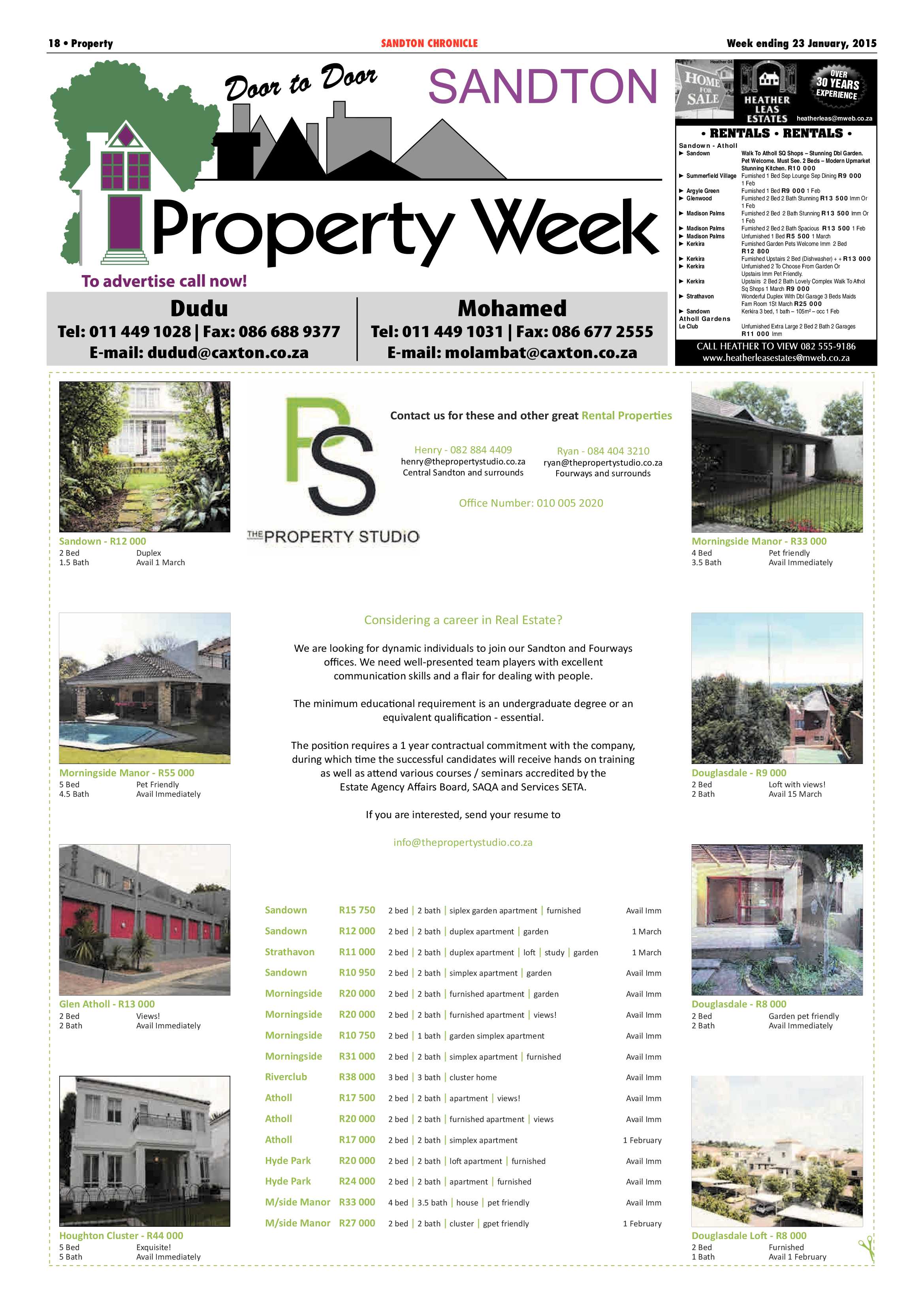 Sandton Chronicle 23 January 2015 page 30