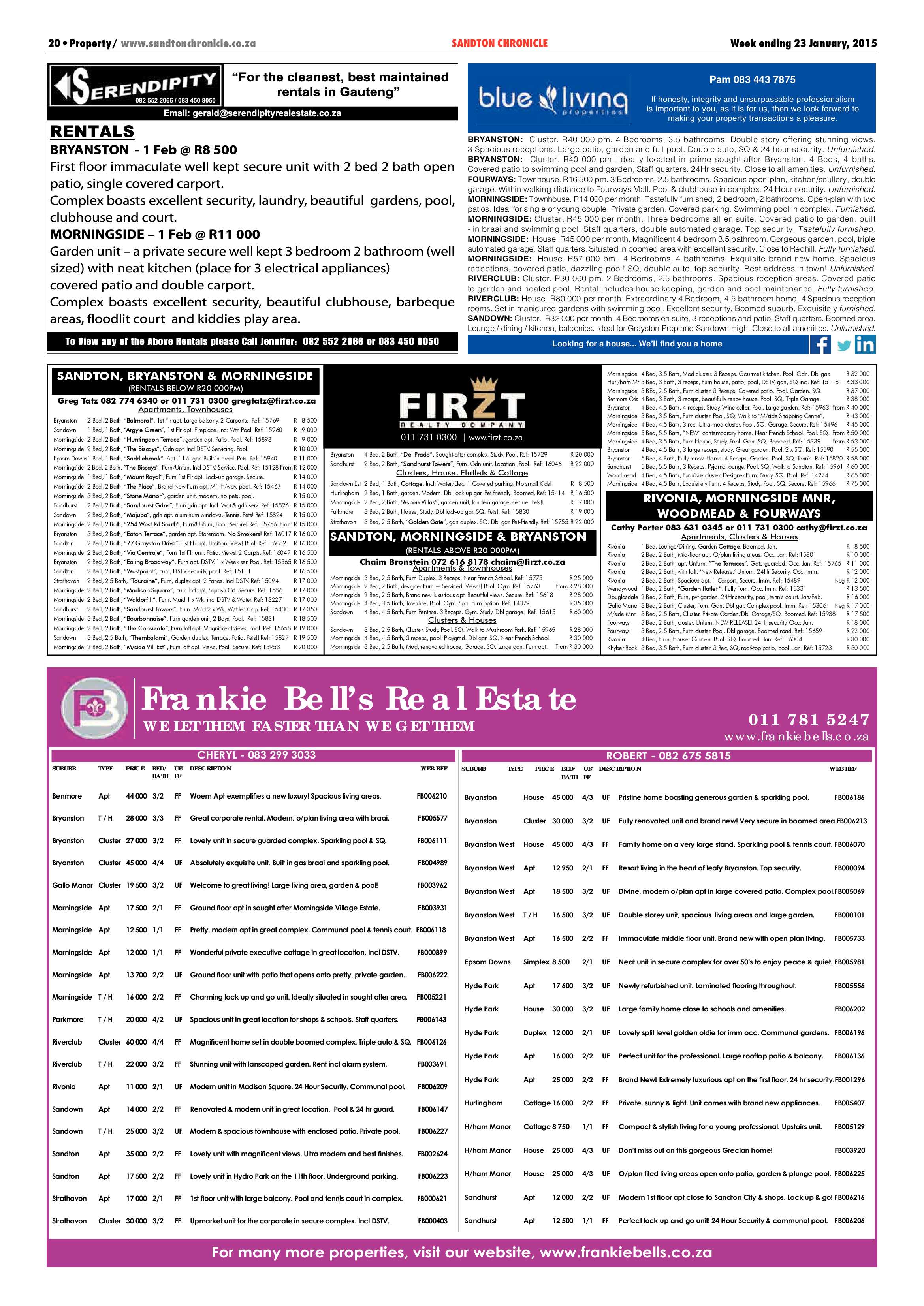 Sandton Chronicle 23 January 2015 page 32