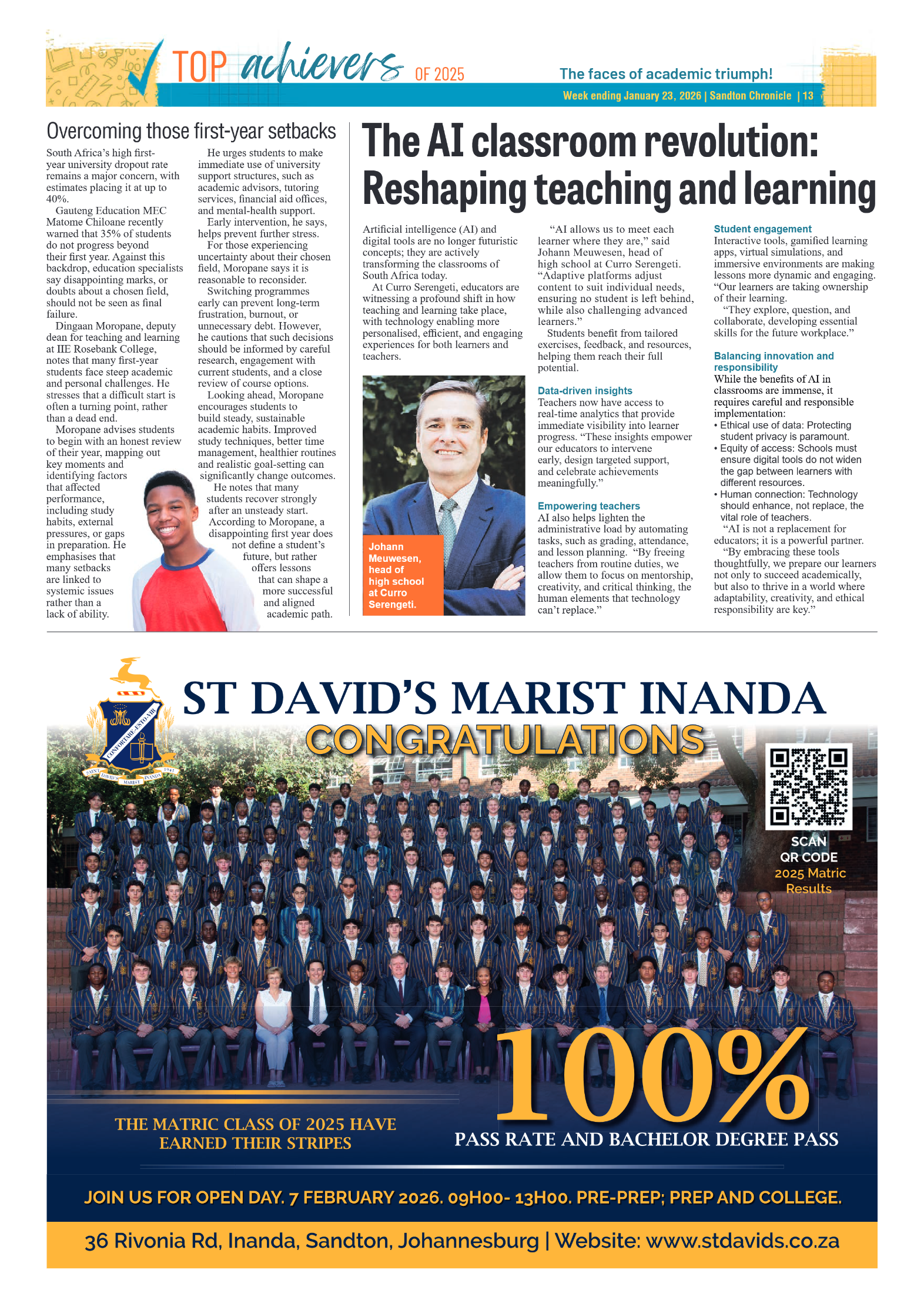 Sandton Chronicle 23 January 2026 page 13