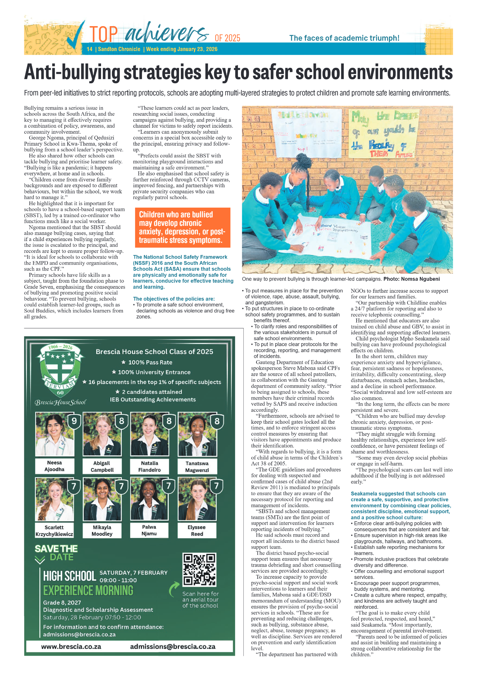 Sandton Chronicle 23 January 2026 page 14