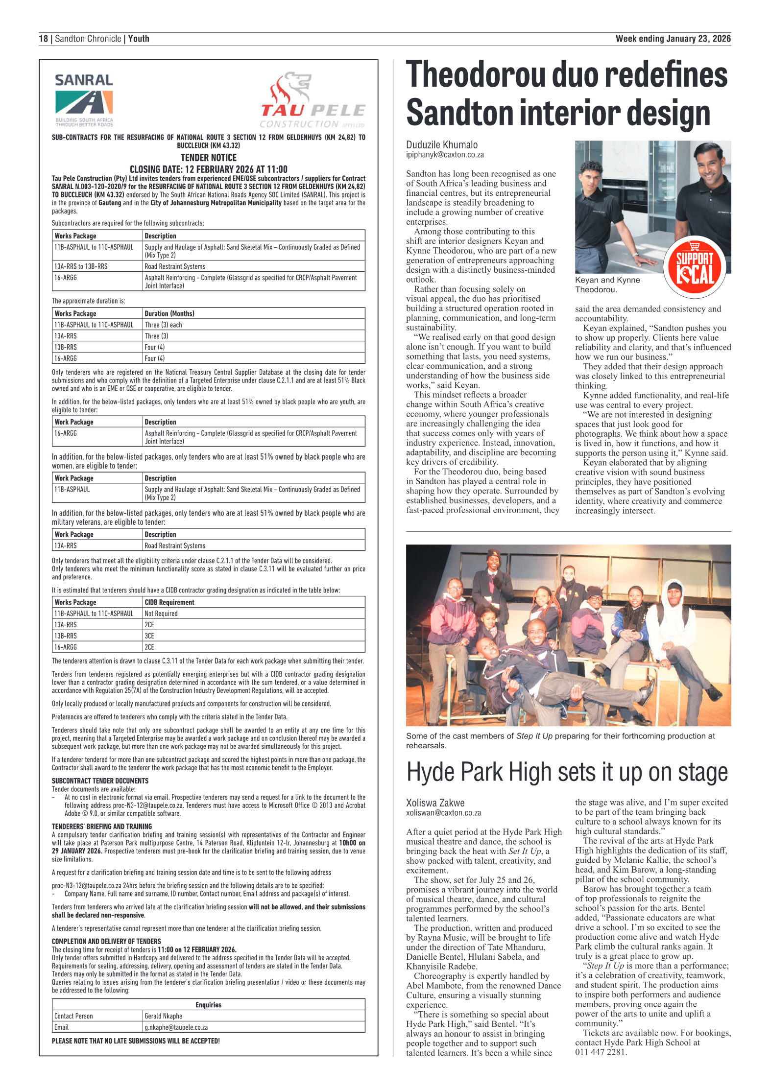 Sandton Chronicle 23 January 2026 page 18