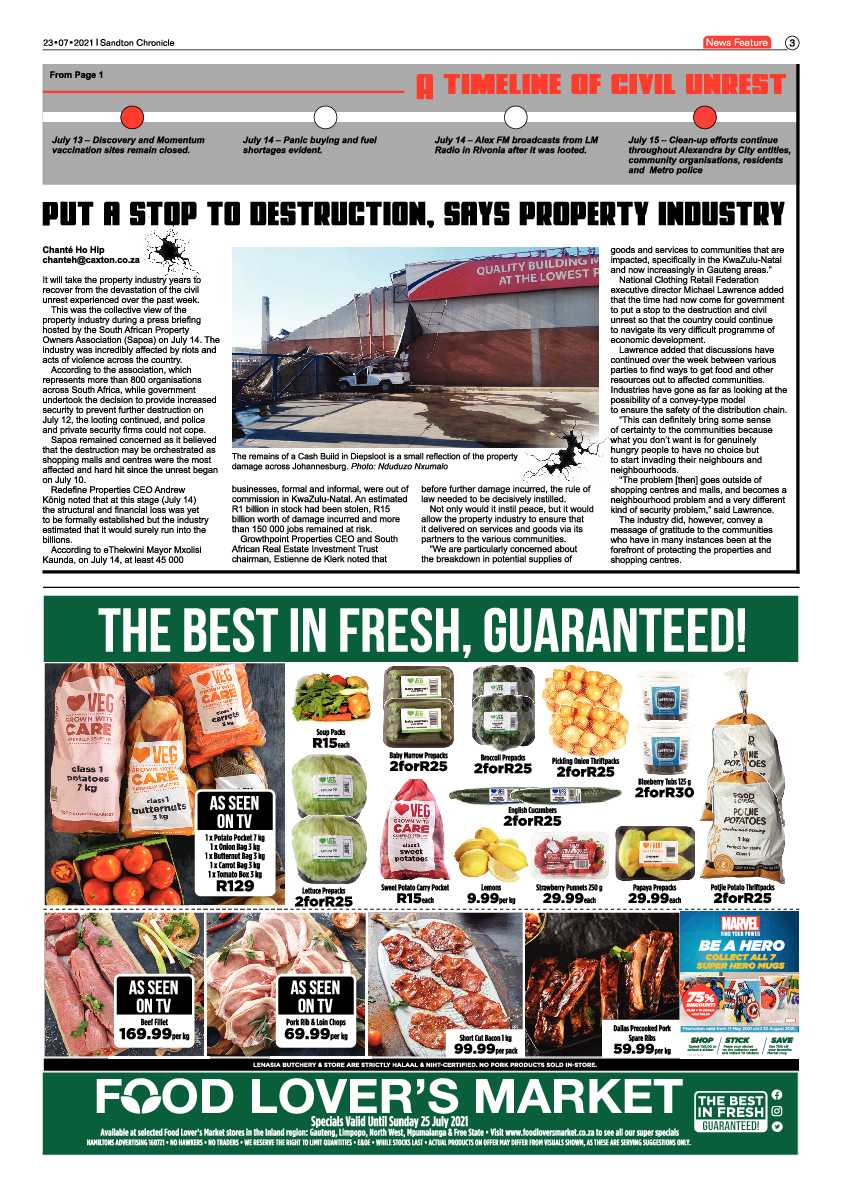 Sandton Chronicle  23 July 2021 page 3