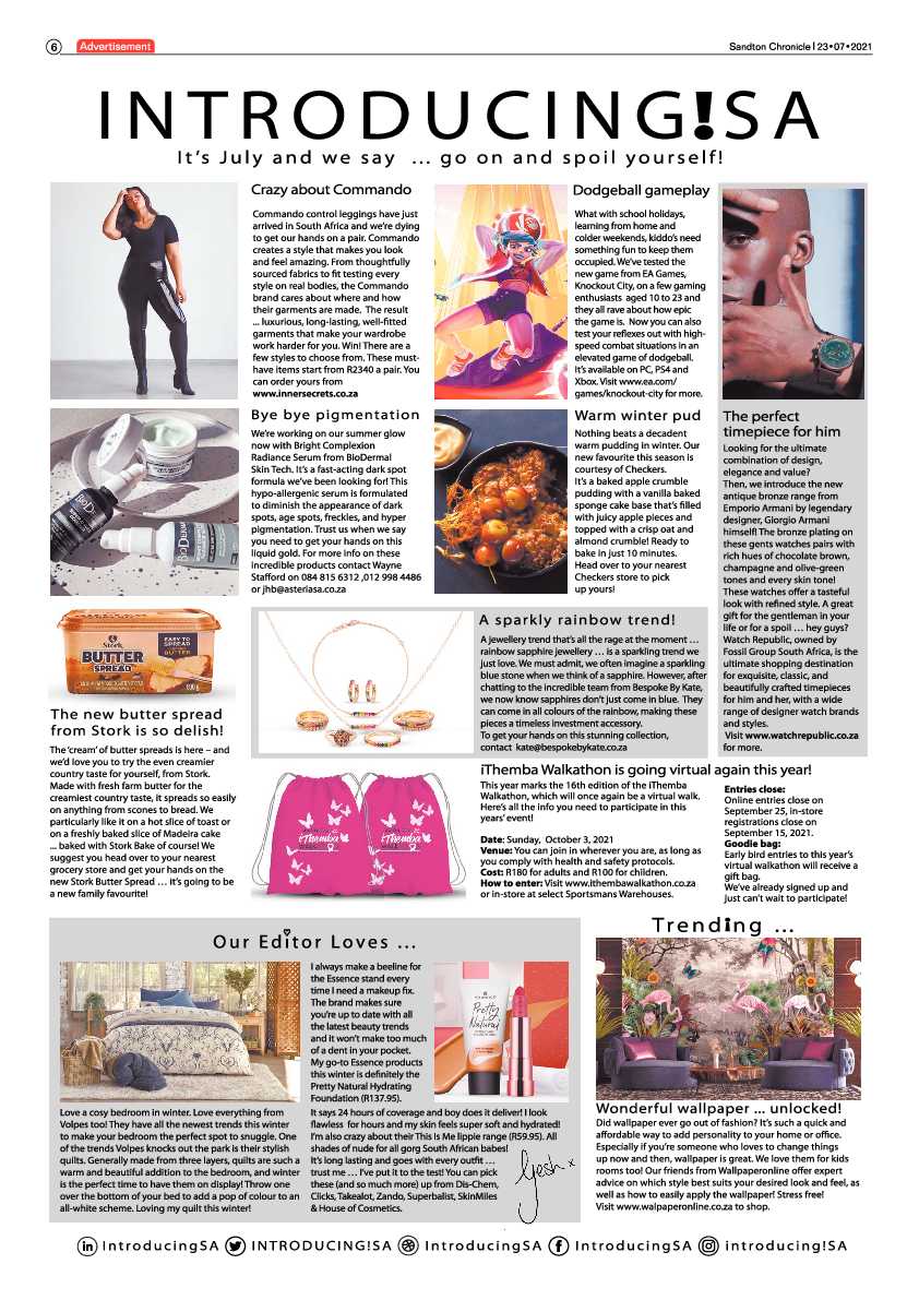 Sandton Chronicle  23 July 2021 page 6