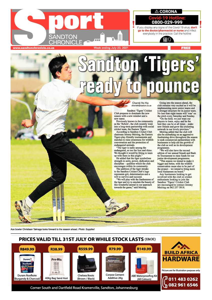 Sandton Chronicle  23 July 2021 page 8
