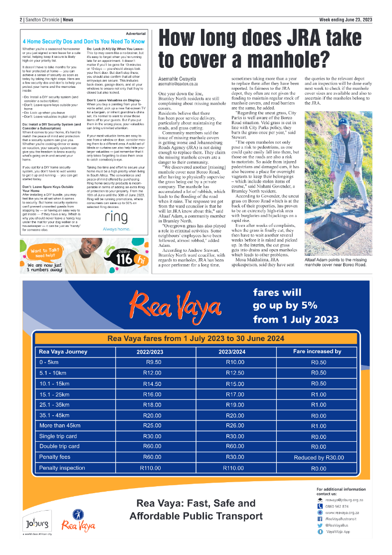Sandton Chronicle 23 June 2023 page 2