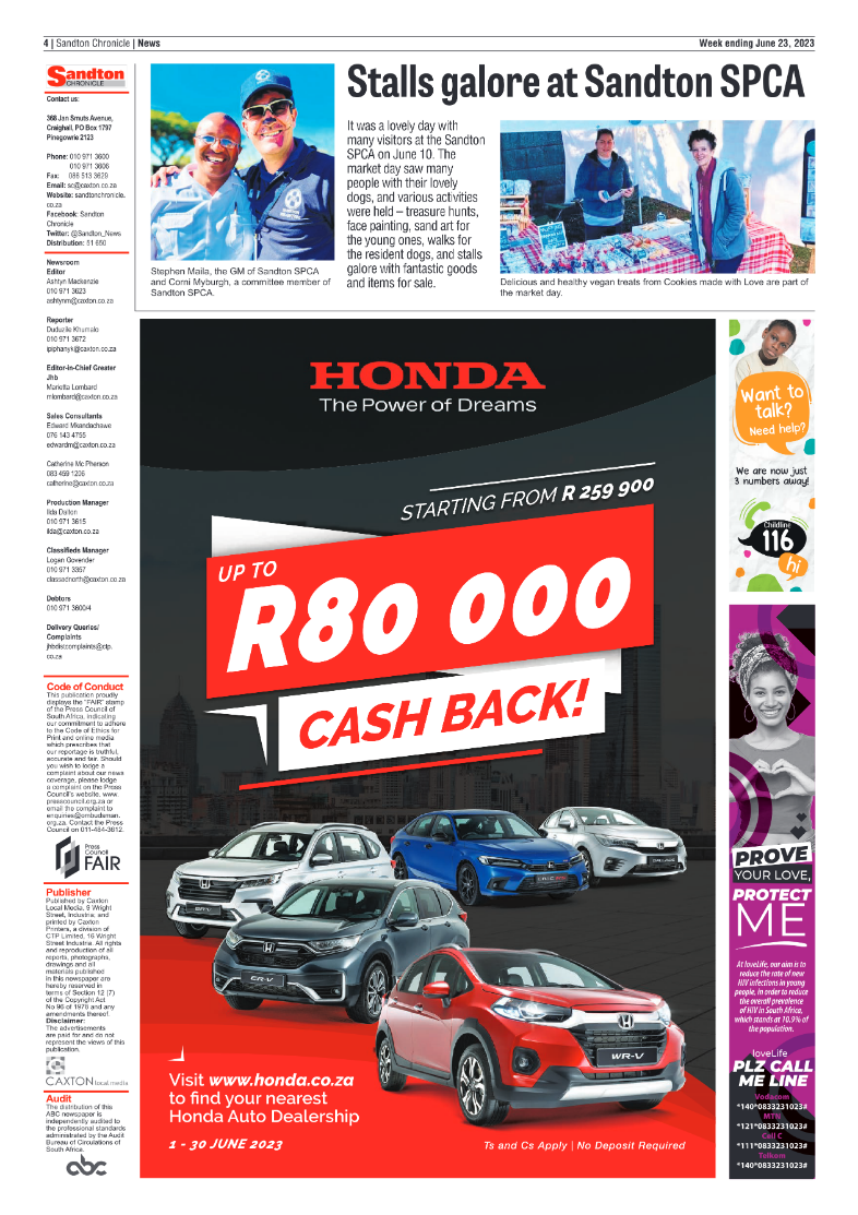 Sandton Chronicle 23 June 2023 page 4