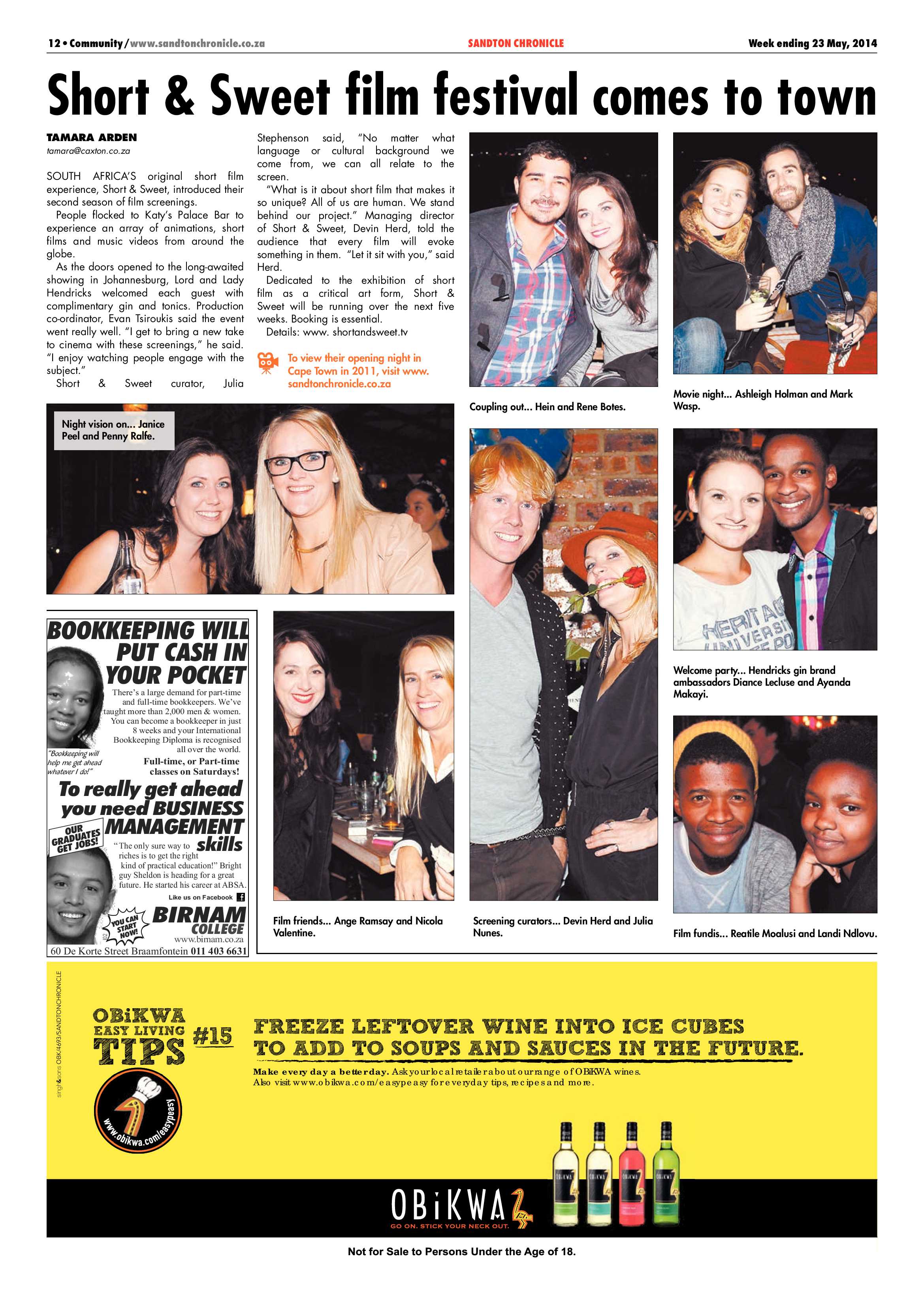 Sandton Chronicle 23 May 2014 page 12