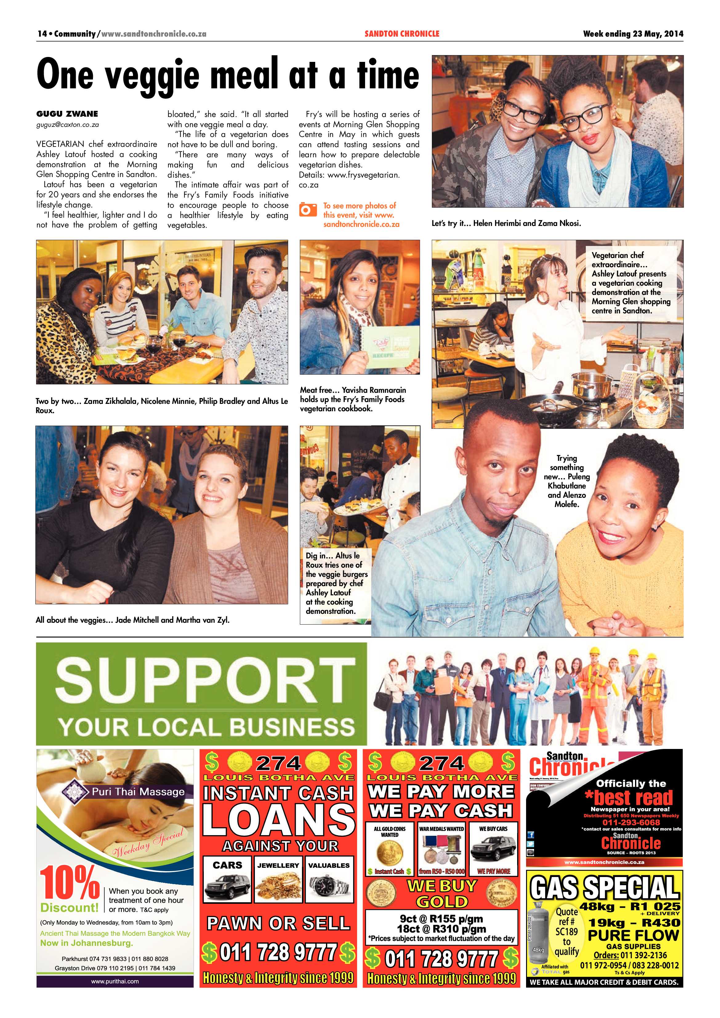 Sandton Chronicle 23 May 2014 page 14