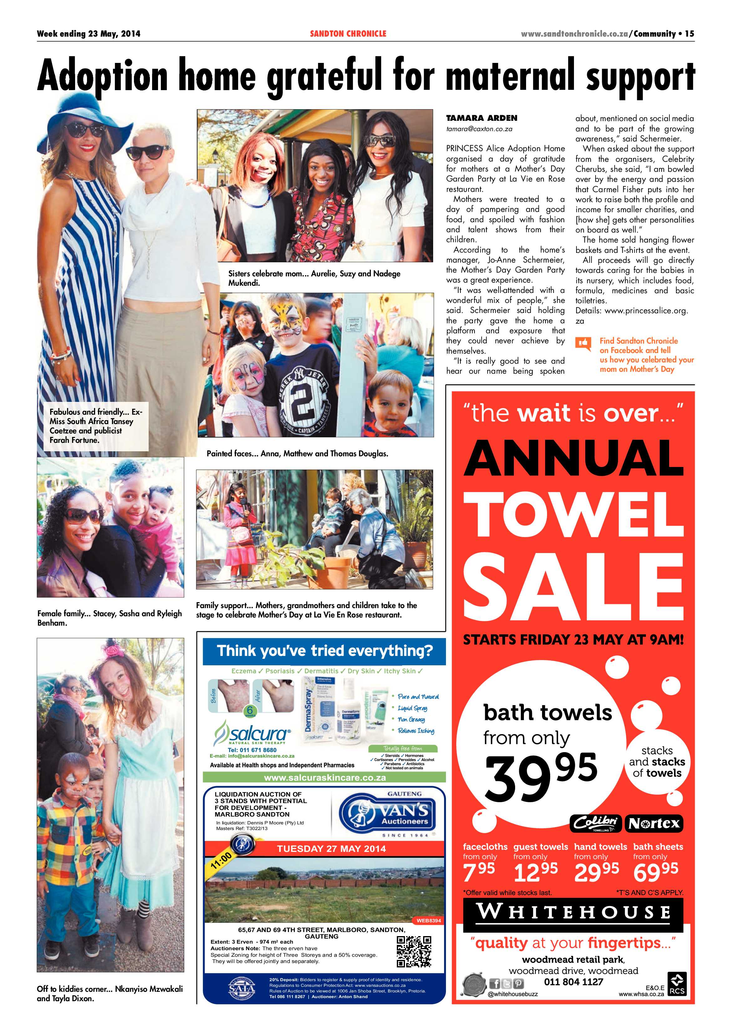Sandton Chronicle 23 May 2014 page 15