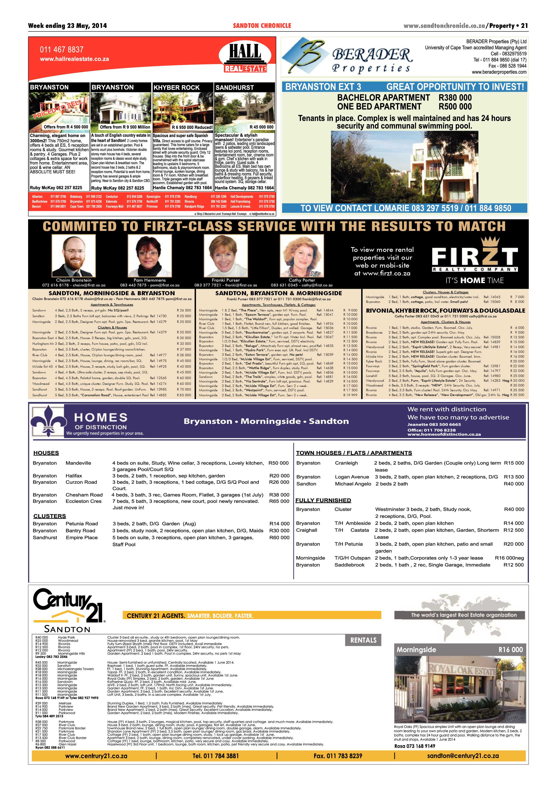 Sandton Chronicle 23 May 2014 page 21
