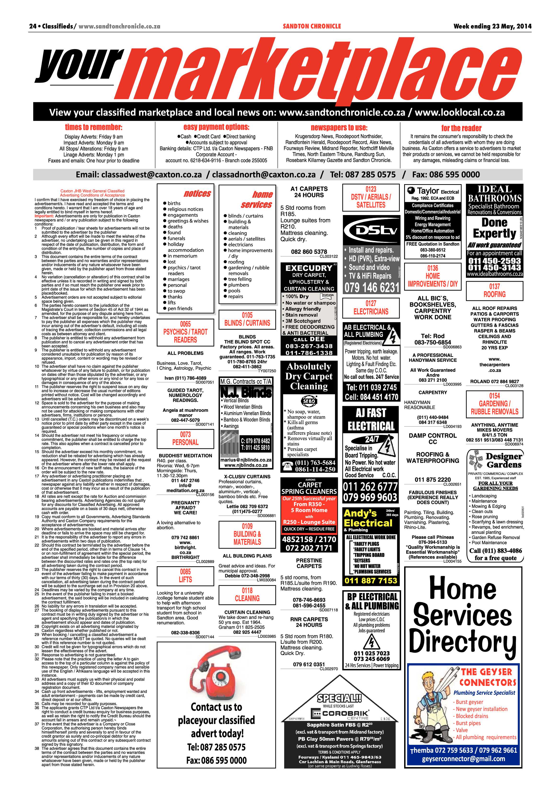 Sandton Chronicle 23 May 2014 page 24