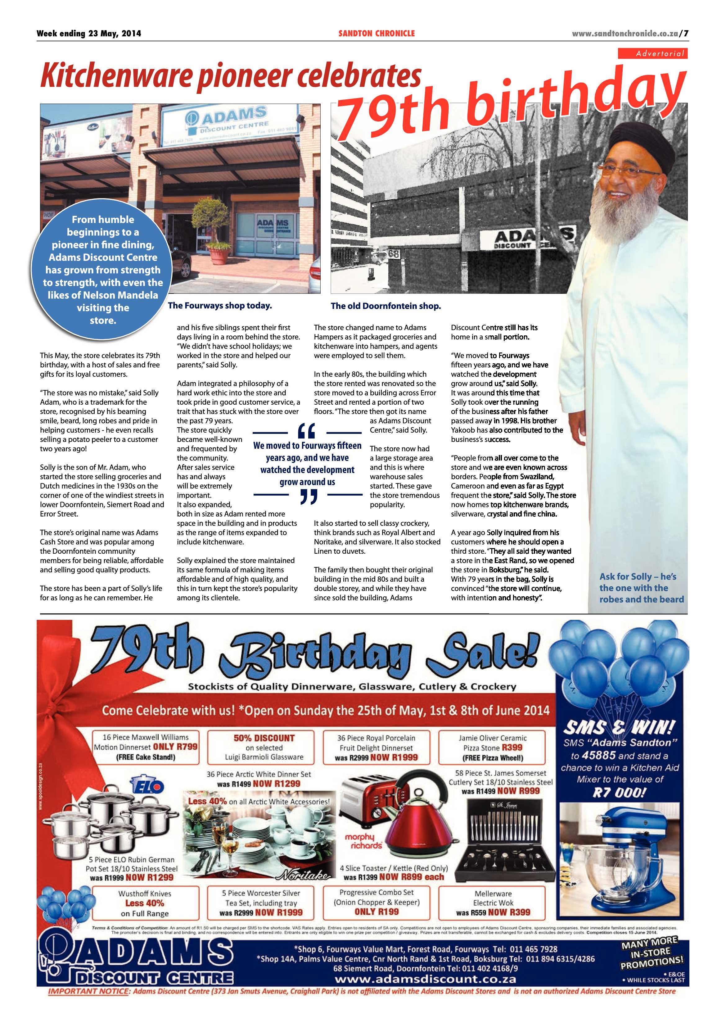 Sandton Chronicle 23 May 2014 page 7