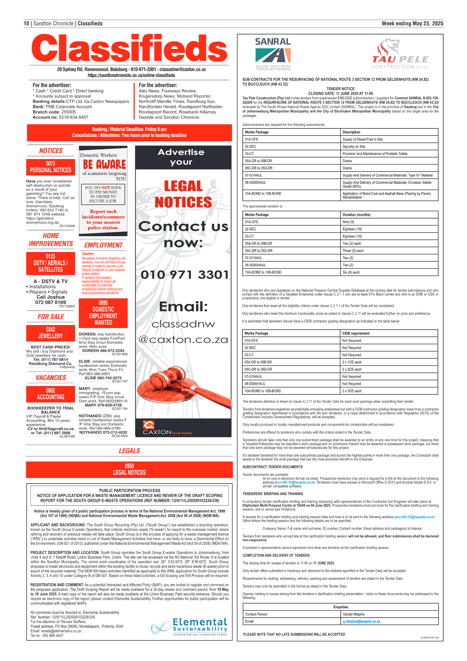 Sandton Chronicle 23 May 2025 page 10