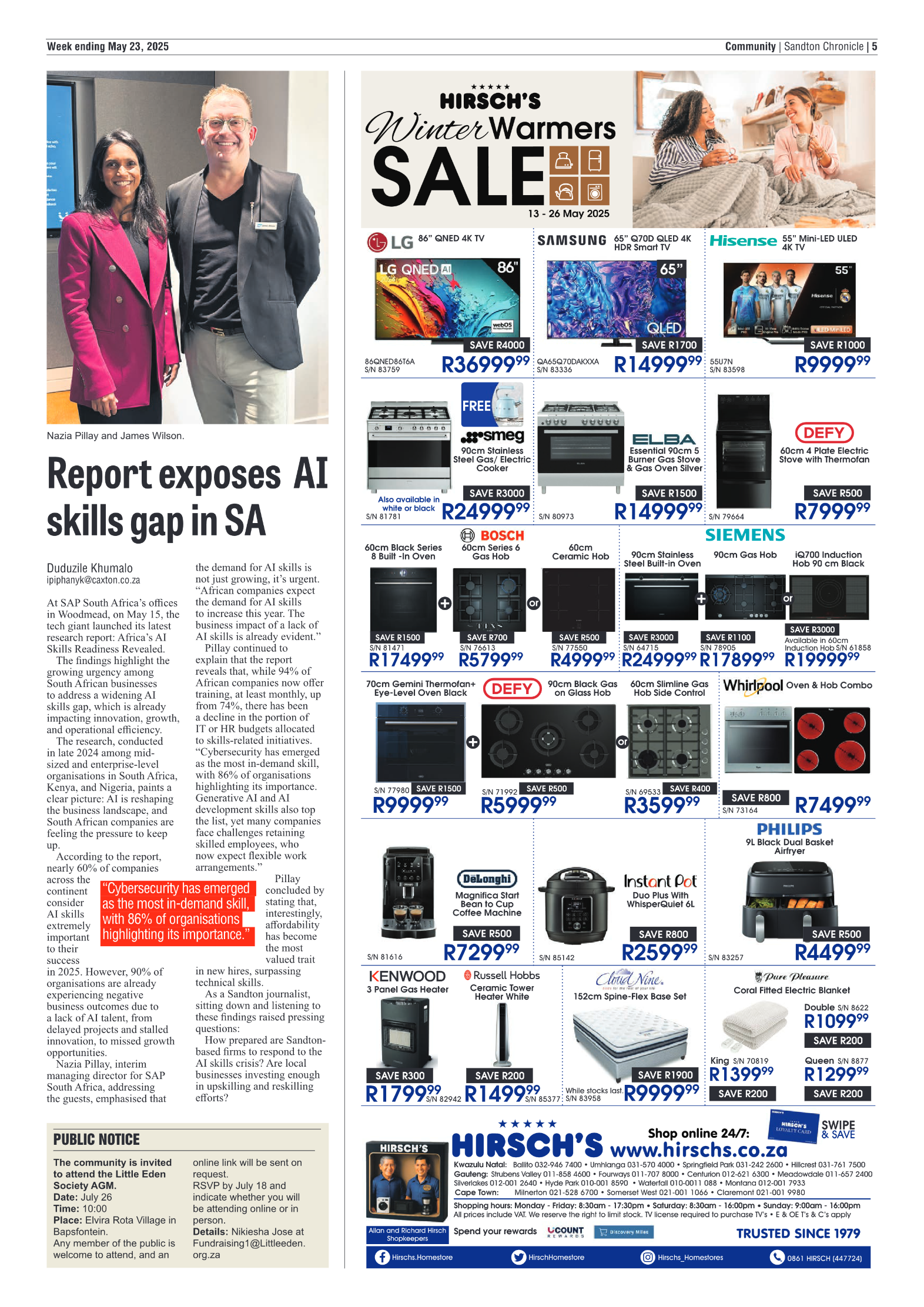 Sandton Chronicle 23 May 2025 page 5
