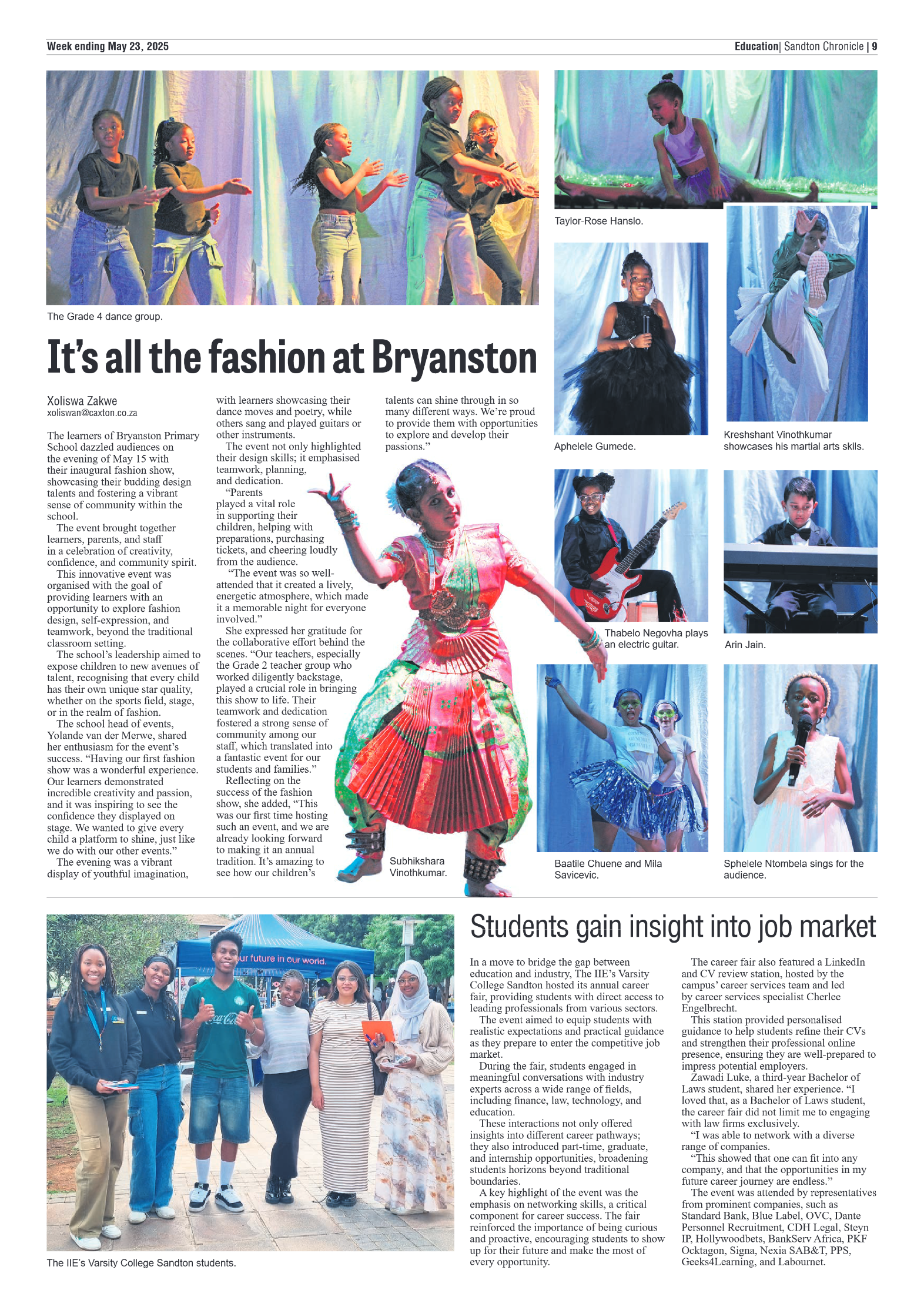 Sandton Chronicle 23 May 2025 page 9