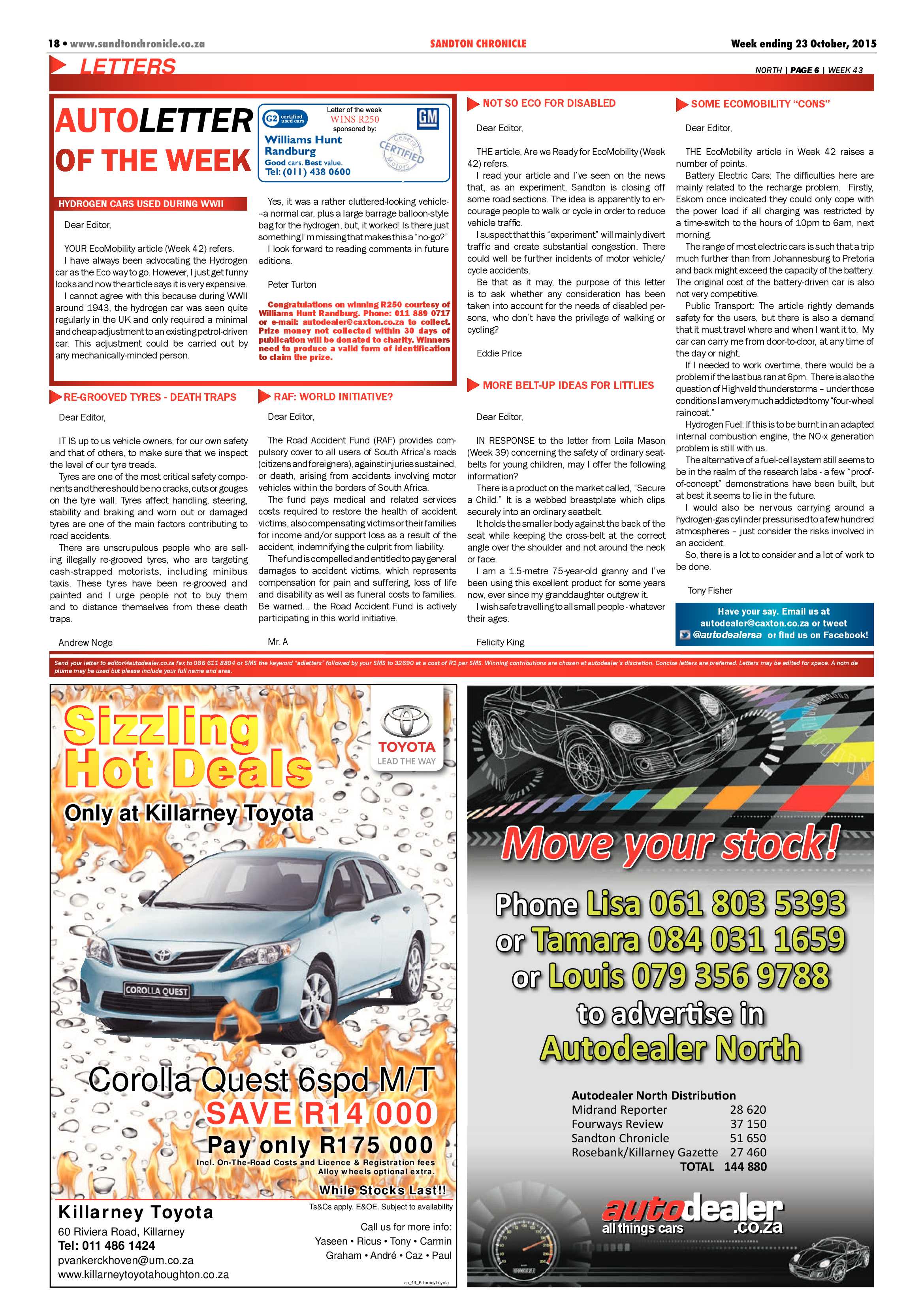 Sandton Chronicle 23 October 2015 page 18
